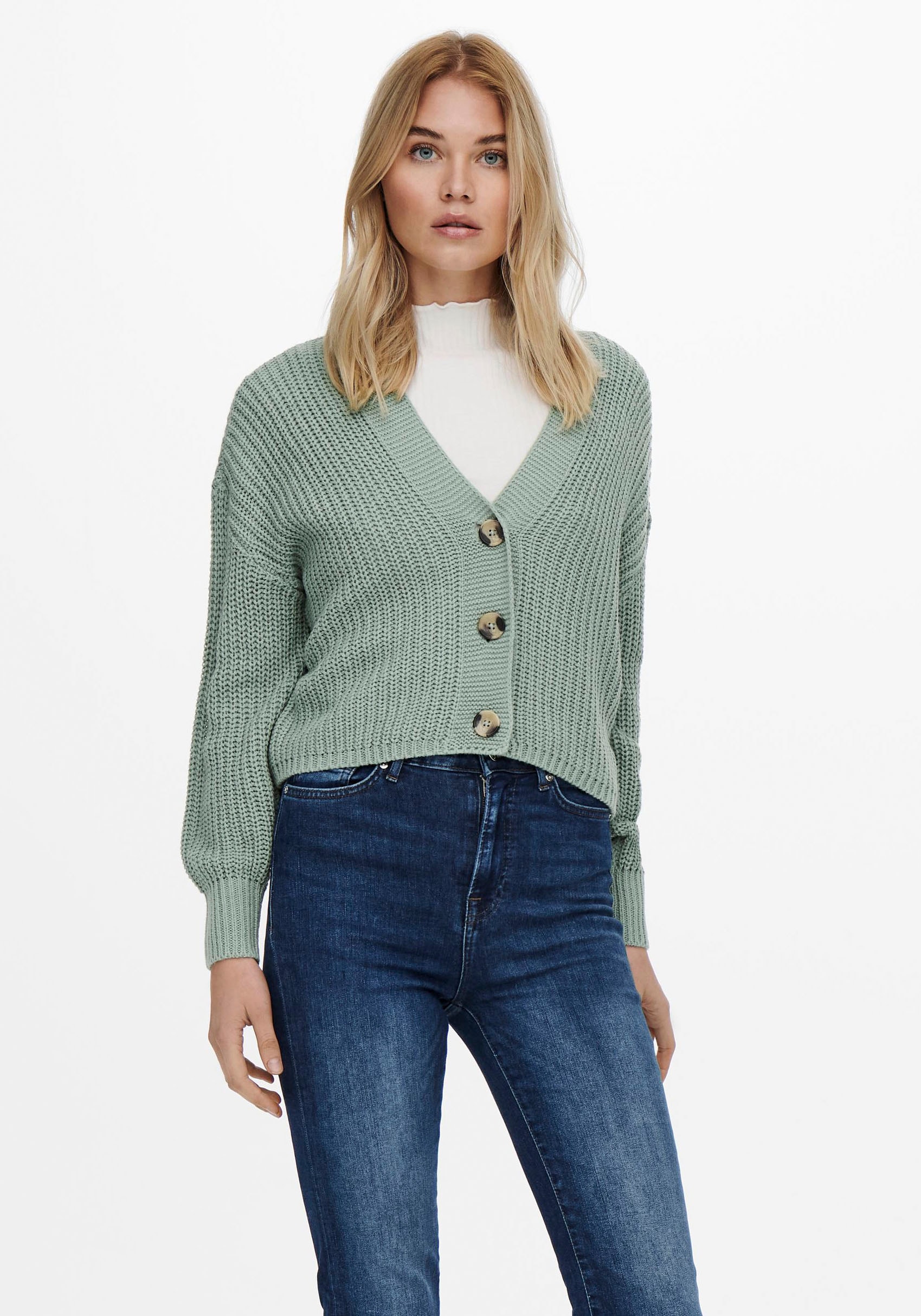 ONLY 1100000002199 "ONLCAROL NICE L/S CARDIGAN KNT NOOS" Kunstfaser, regular fit