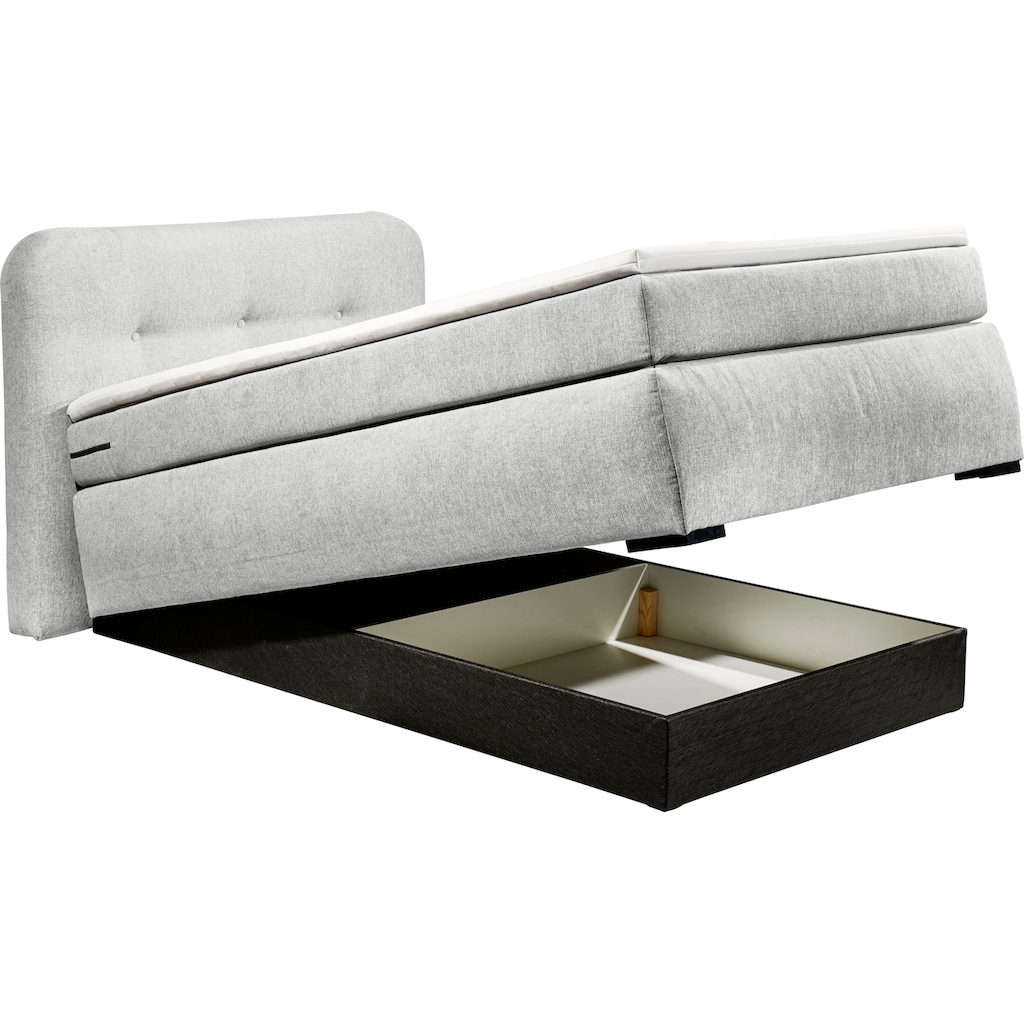 ED EXCITING DESIGN Boxspringbett »La Palma«, inkl. Topper und Bettkasten