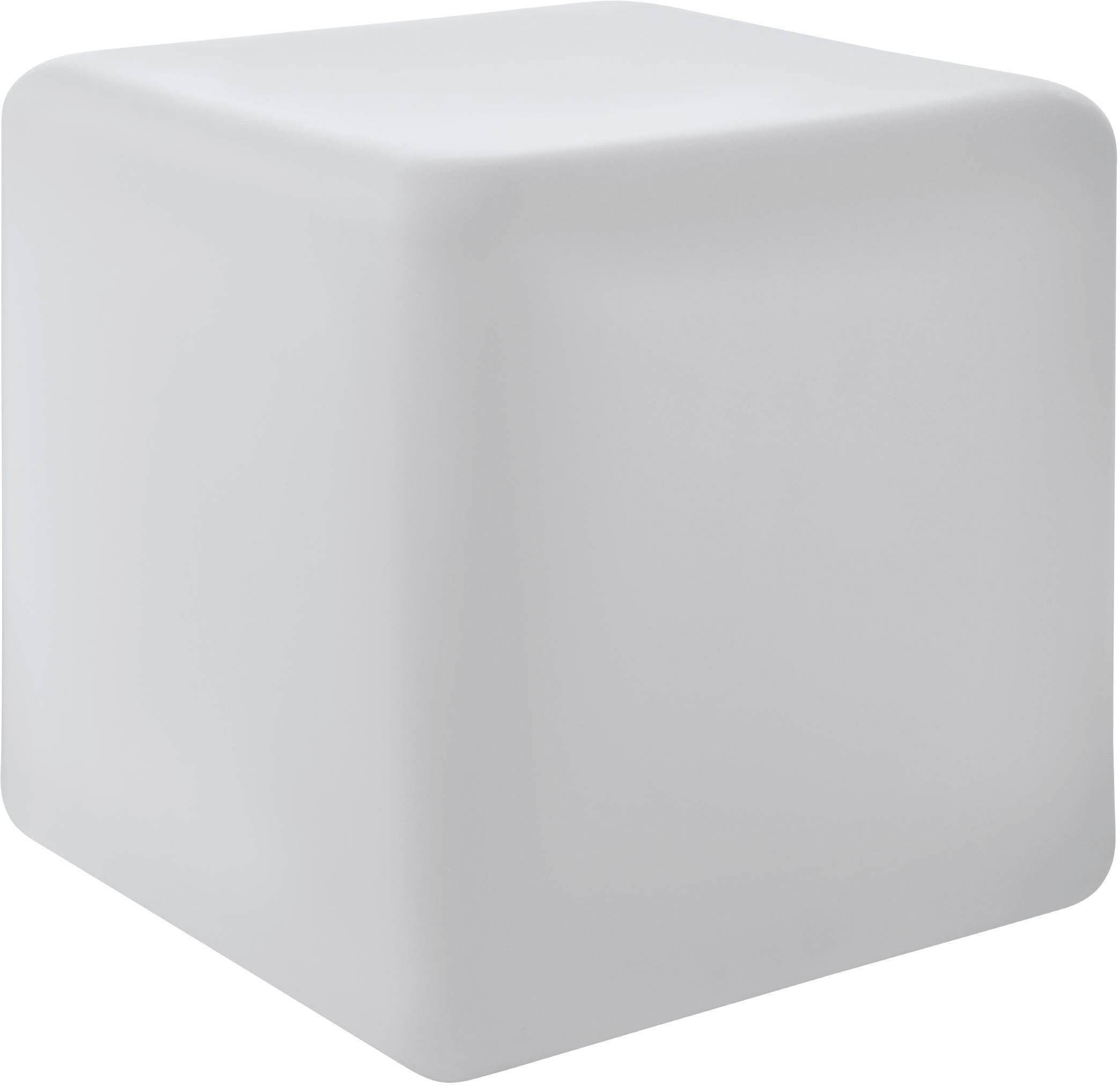 EGLO Stehlampe "BOTTONA", H: 40cm, 1 Stk., weiß, Garten, Leuchten, Würfel in weiß aus Kunststoff - exkl. E27 - 1X15W