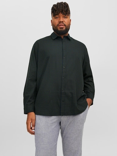 Jack & Jones PlusSize Karohemd "JJEGINGHAM TWILL SHIRT L/S NOOS PLS"