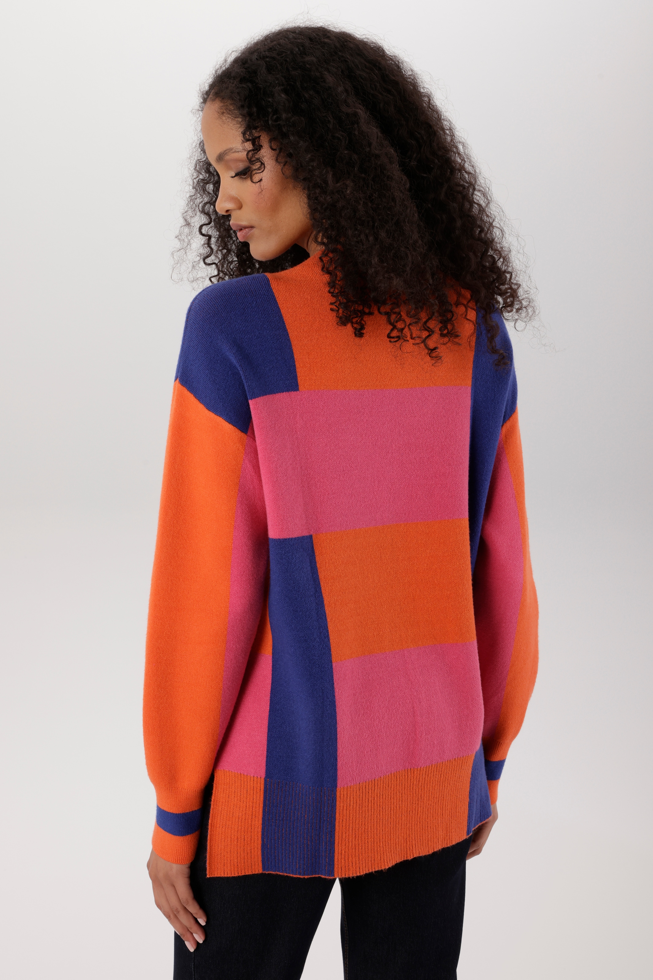 Aniston SELECTED Strickpullover in trendstarker Color-Blocking-Optik allover - NEUE KOLLEKTION