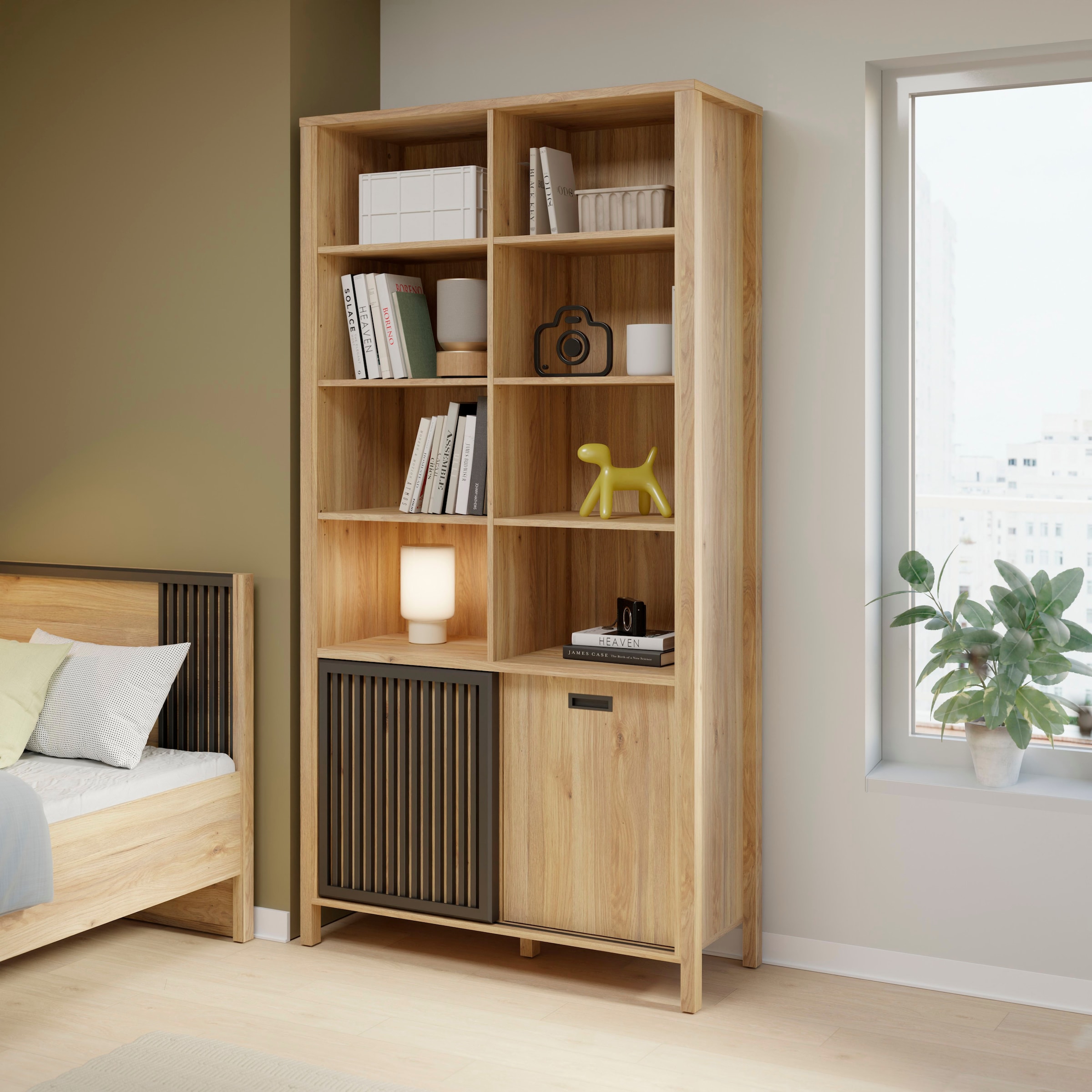 FORTE Mehrzweckregal »Jytana Jugendzimmer« B/H/T 103,4/200,3/40,3 cm