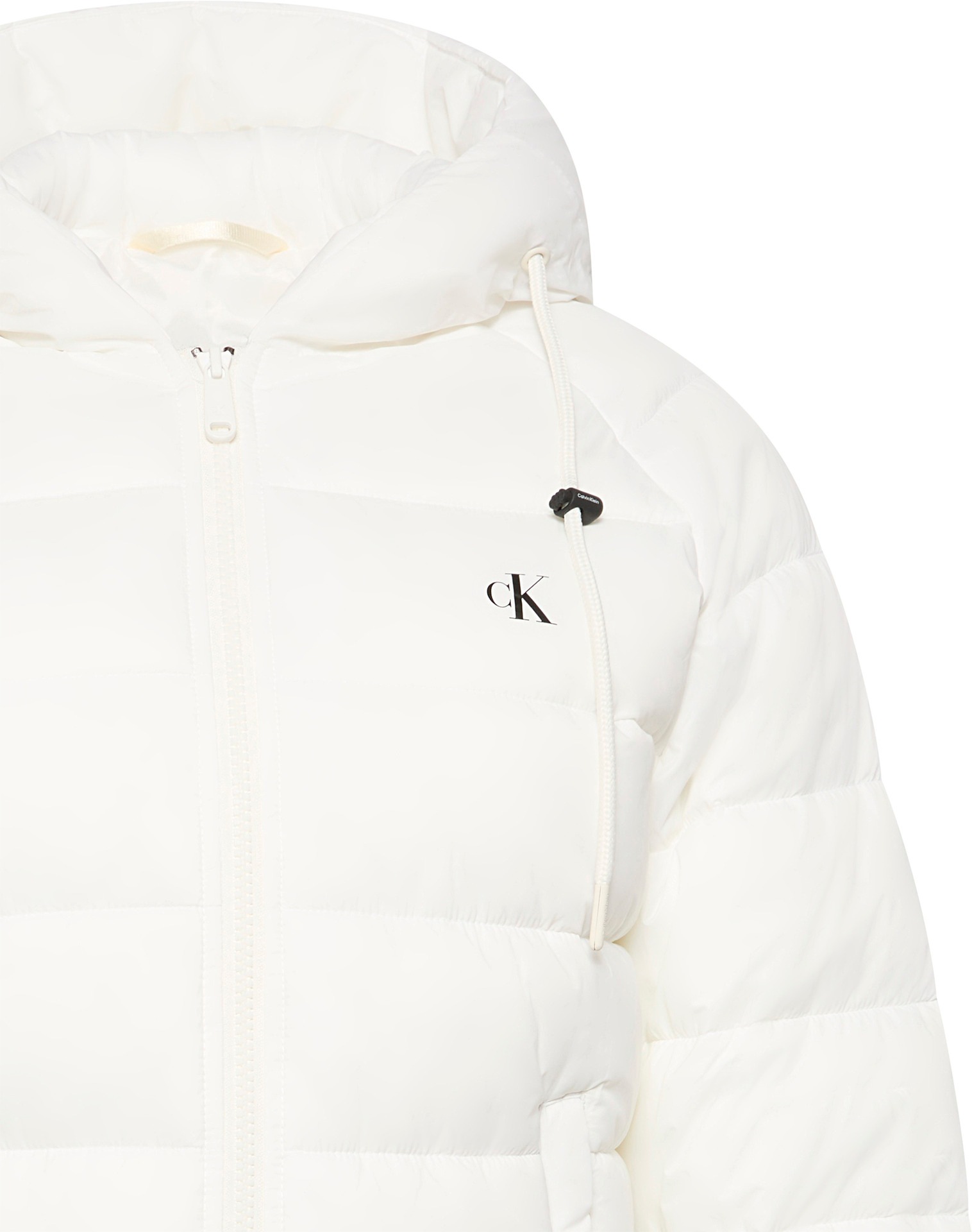 Calvin Klein Jeans Steppjacke »LIGHTWEIGHT LOGO PUFFER«, mit Kapuze, Mit Rundhalsausschnitt