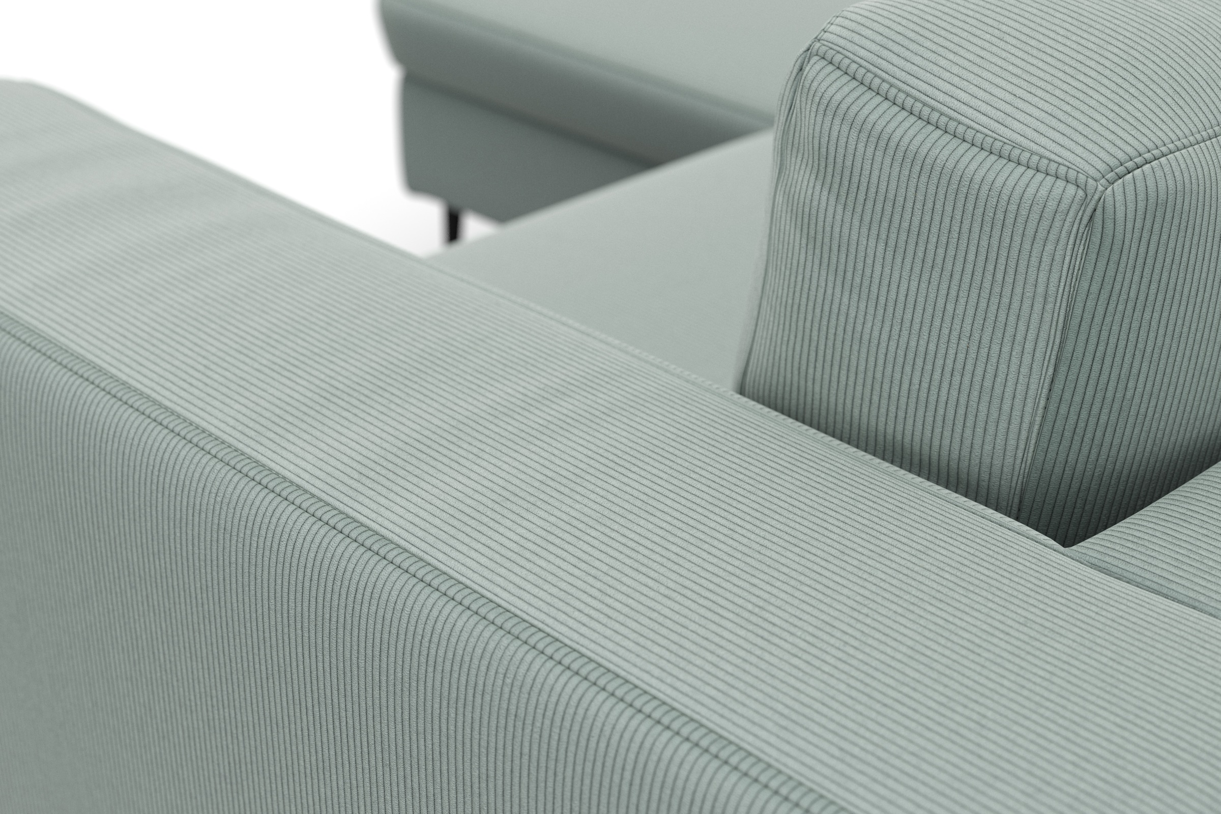 DOMO collection Ecksofa »Modica kompakt und elegant, Breite 244, L-Form« moderne Optik mit extrabreiter Recamiere, auch in Cord