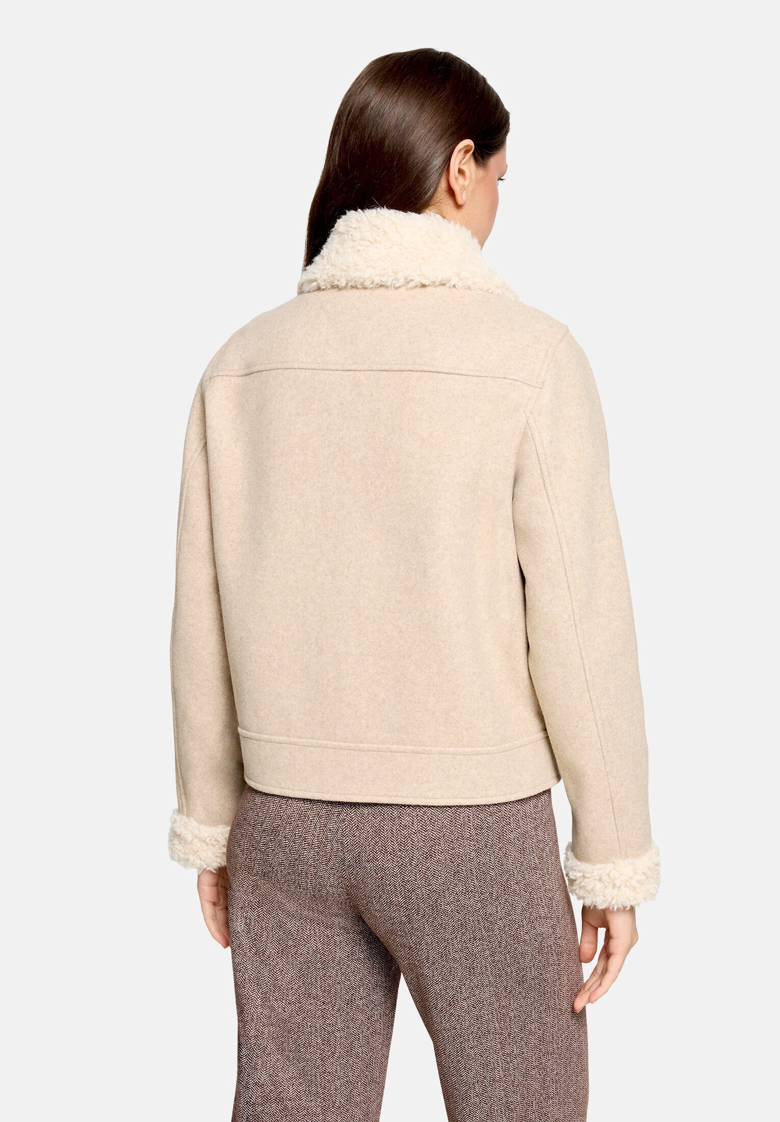 Cartoon Canvasjacke »Damen mit Kragen« ohne Kapuze