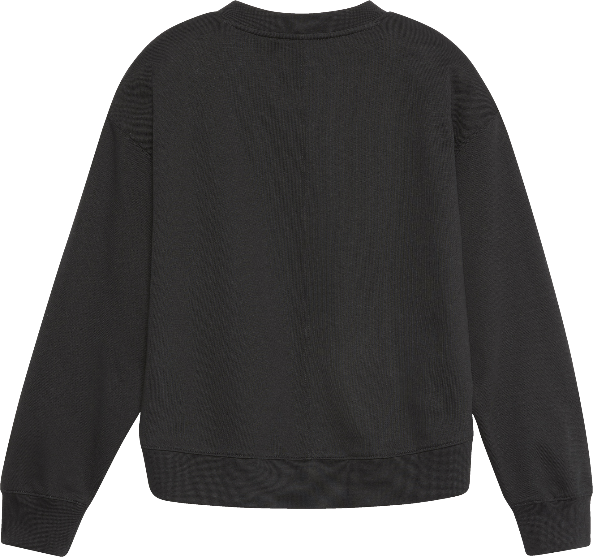 Calvin Klein Jeans Sweatshirt »LS TERRY WOVEN LABEL VNK SWEATSH«, Regular fit mit V-Ausschnitt
