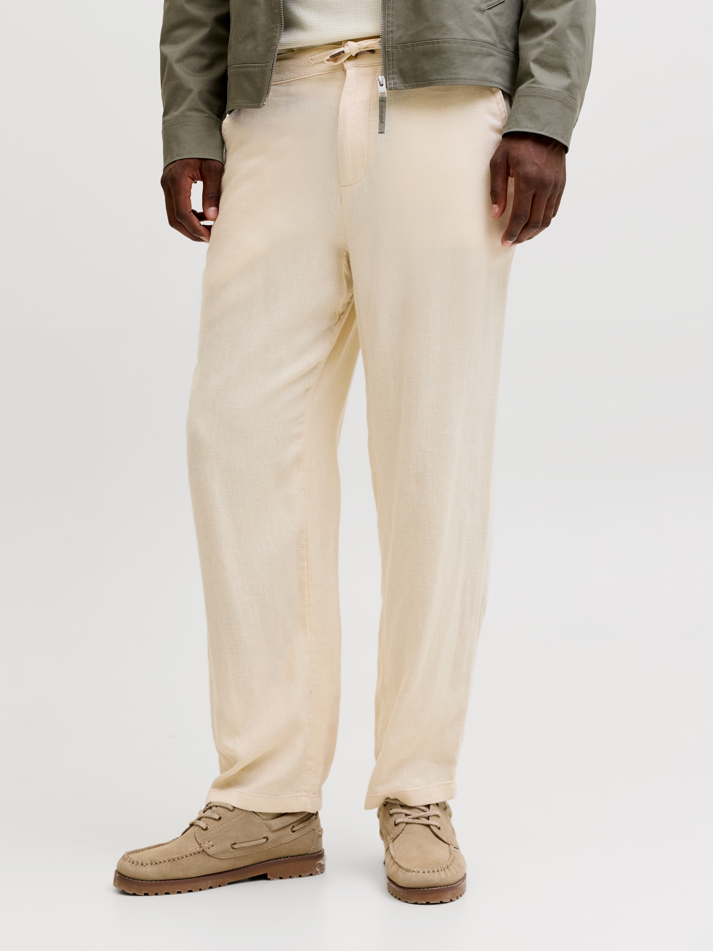 Jack & Jones Chinohose »JPSTKARL MYKONOS LINEN BLEND CHINO«