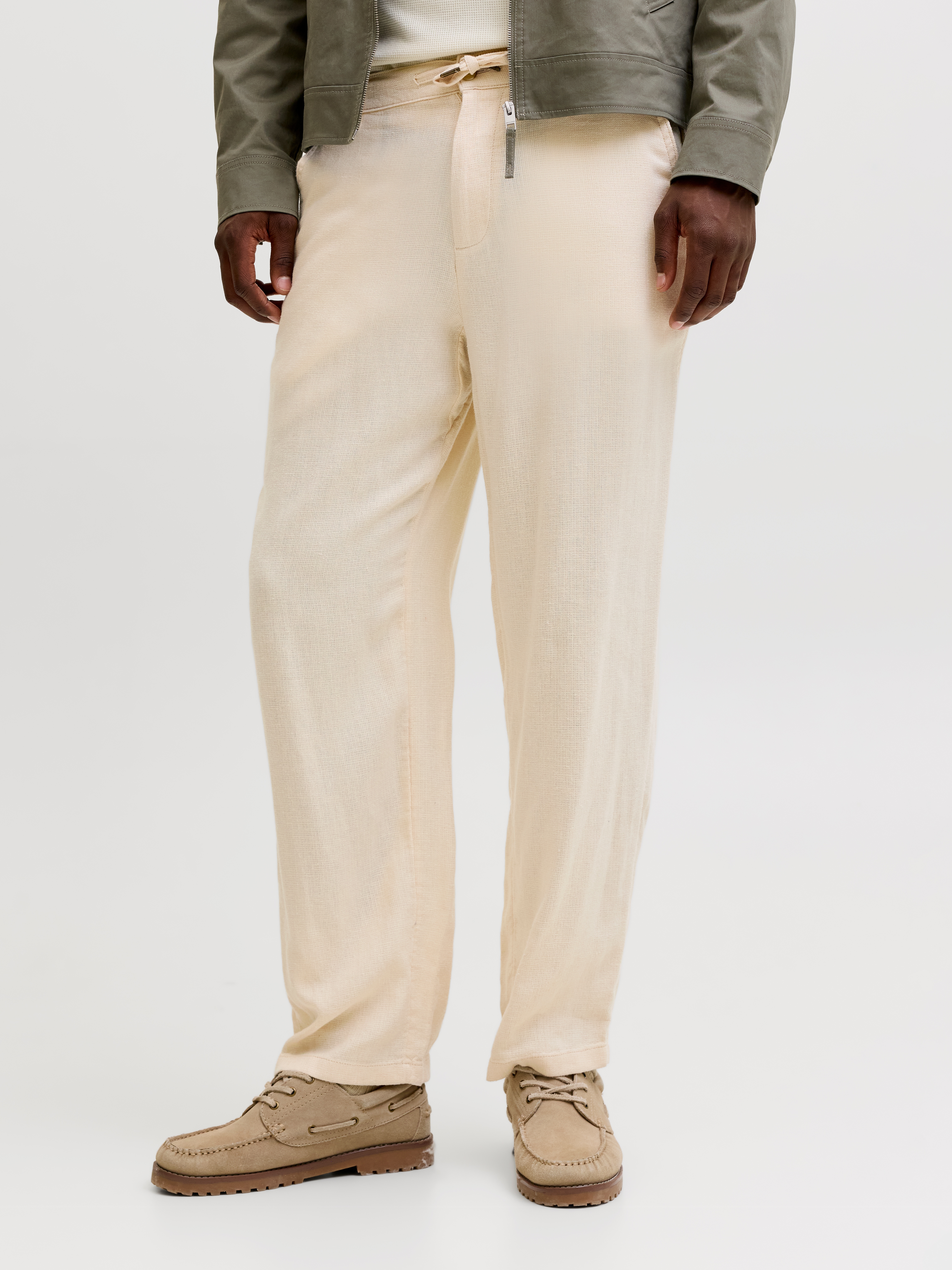 Jack & Jones Chinohose "JPSTKARL MYKONOS LINEN BLEND CHINO"