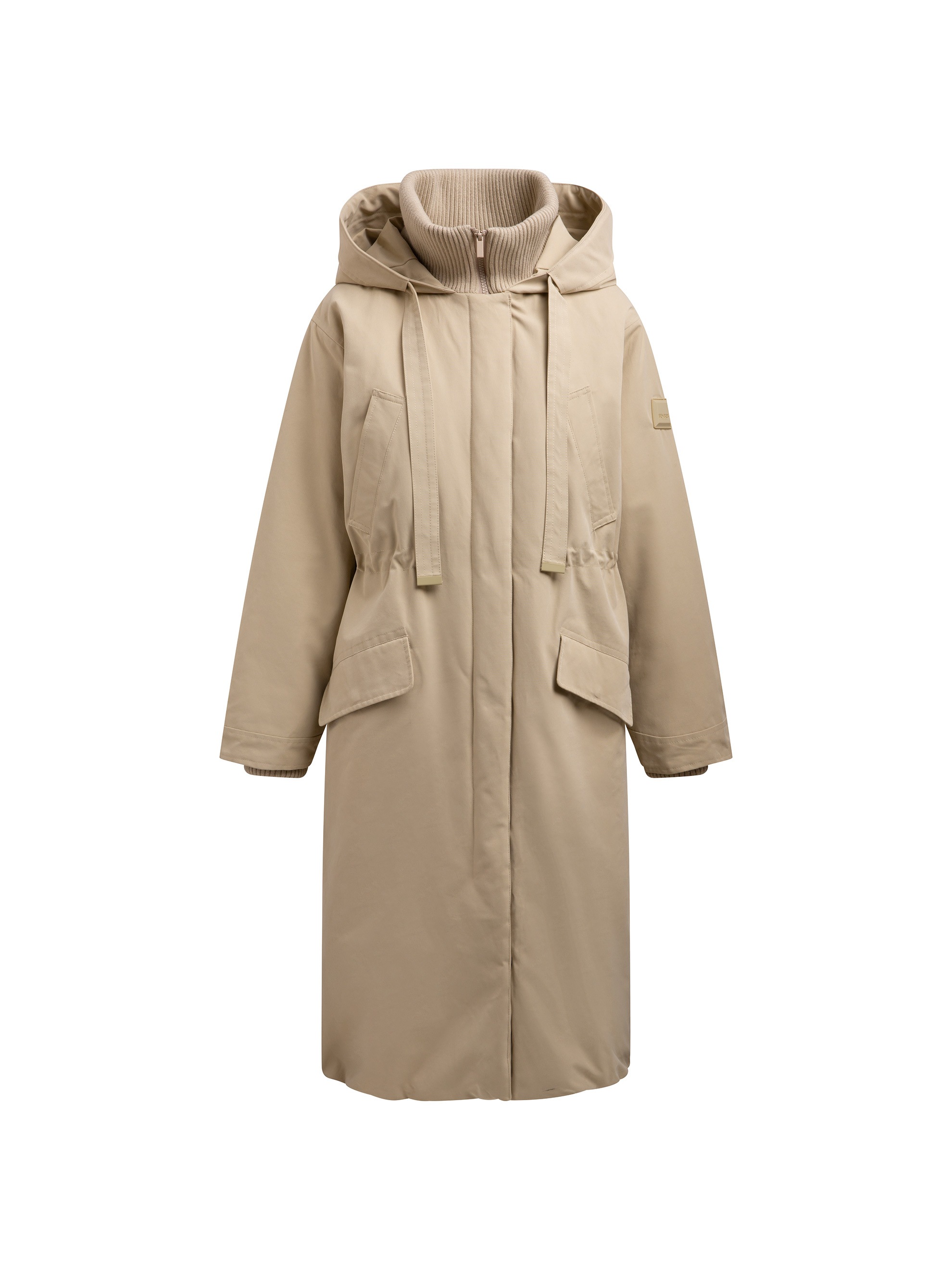 SENSES.THE LABEL Parka mit Kapuze mit Zwei-Wege-Reißverschluss