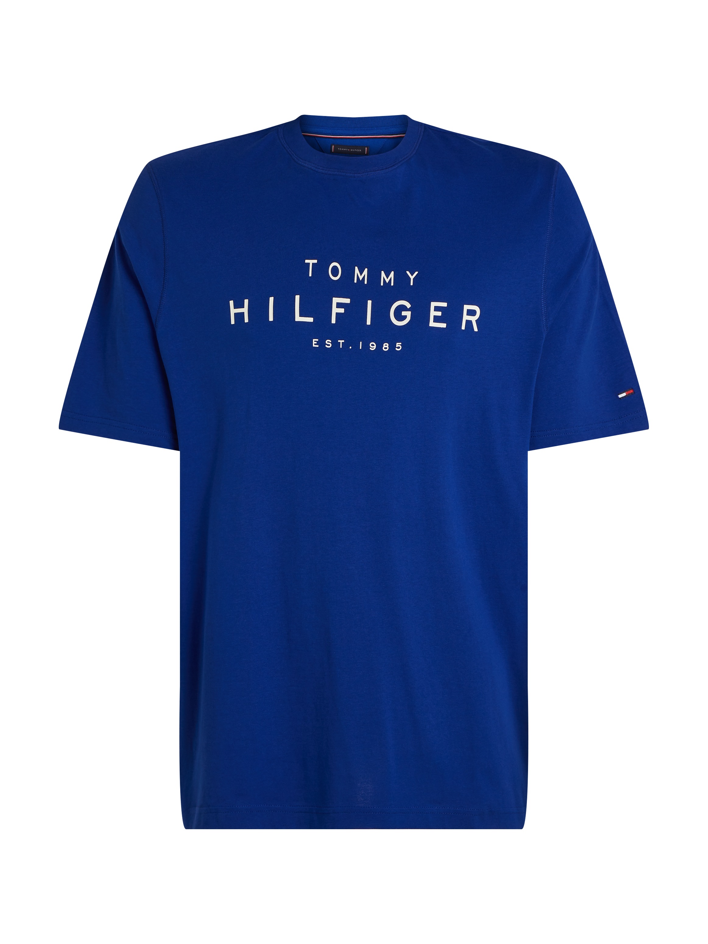 Tommy Hilfiger Big & Tall Rundhalsshirt »BT-BIG RWB HILFIGER TEE-B«, in Großen Größen, Logodruck
