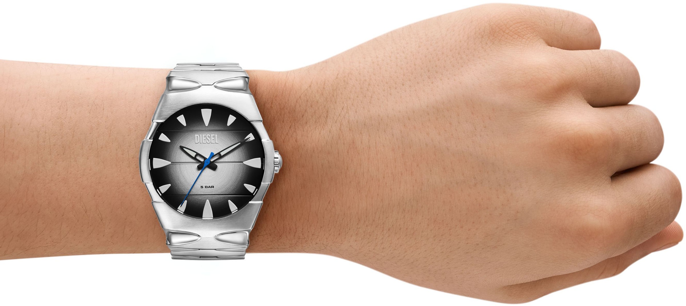 Diesel Quarzuhr »D-SRUPTOR«, Armbanduhr, Herrenuhr, Edelstahlarmband, analog