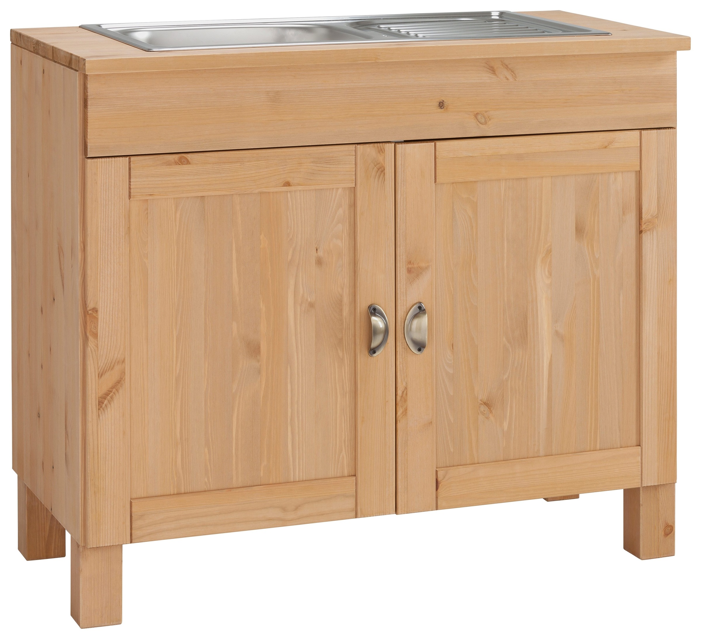 Home affaire Spülenschrank »Oslo«, 100 cm breit, in 2 Tiefen, inklusive