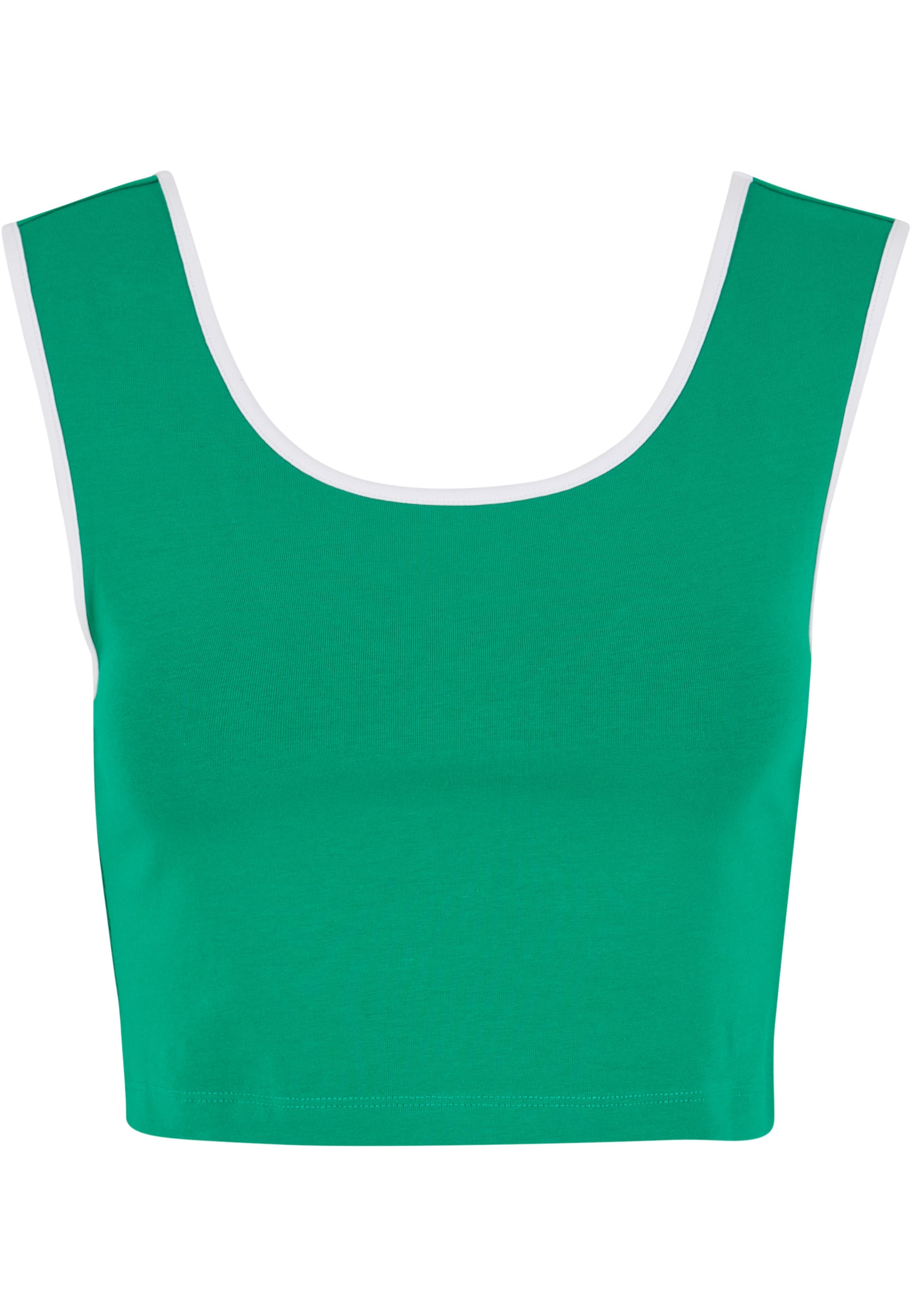 URBAN CLASSICS T-Shirt »Urban Classics Ladies Contrast Cropped Top« 1