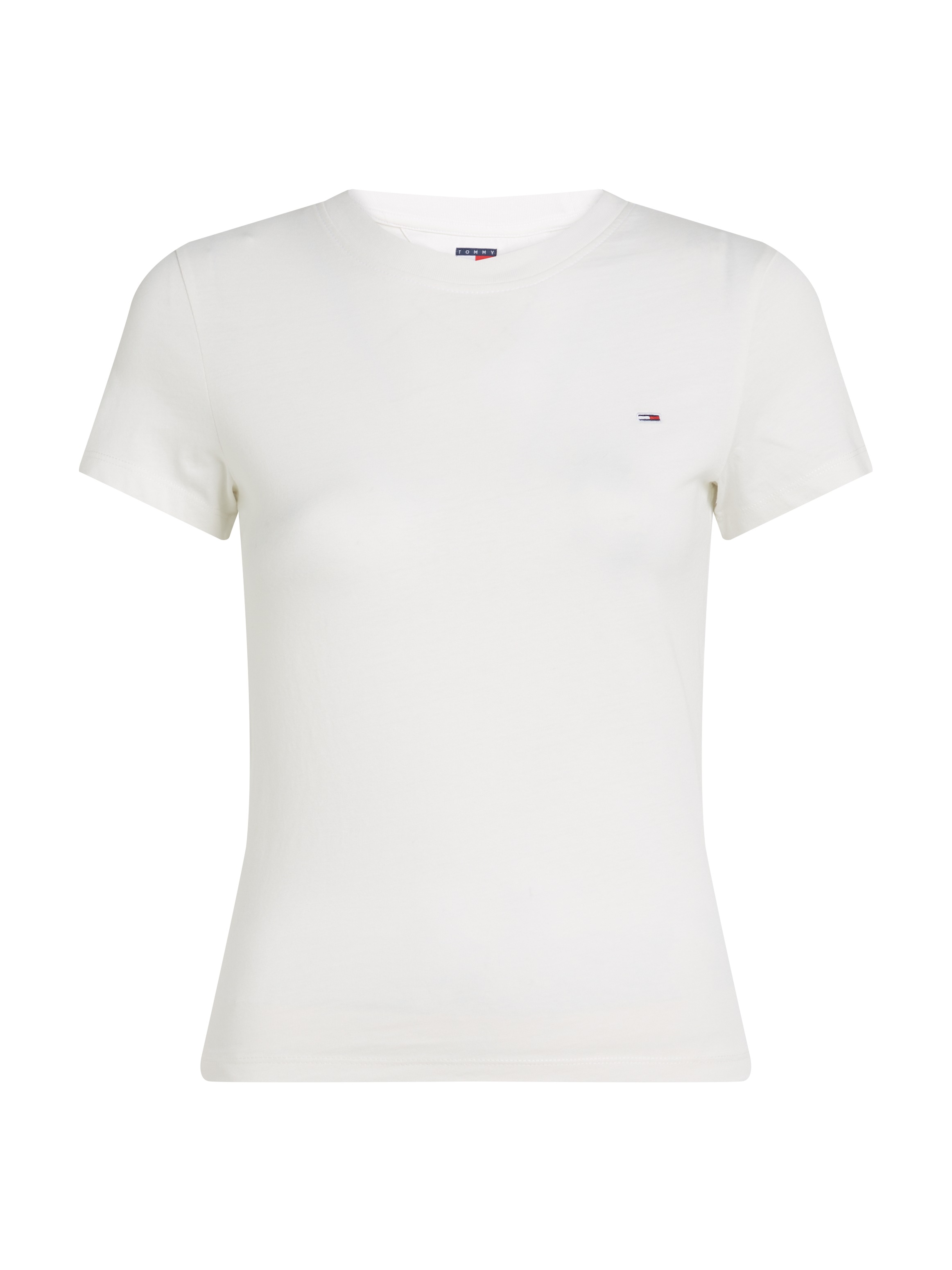 Tommy Jeans T-Shirt »TJW SLIM C-NECK TEE«, mit Logo-Stickerei