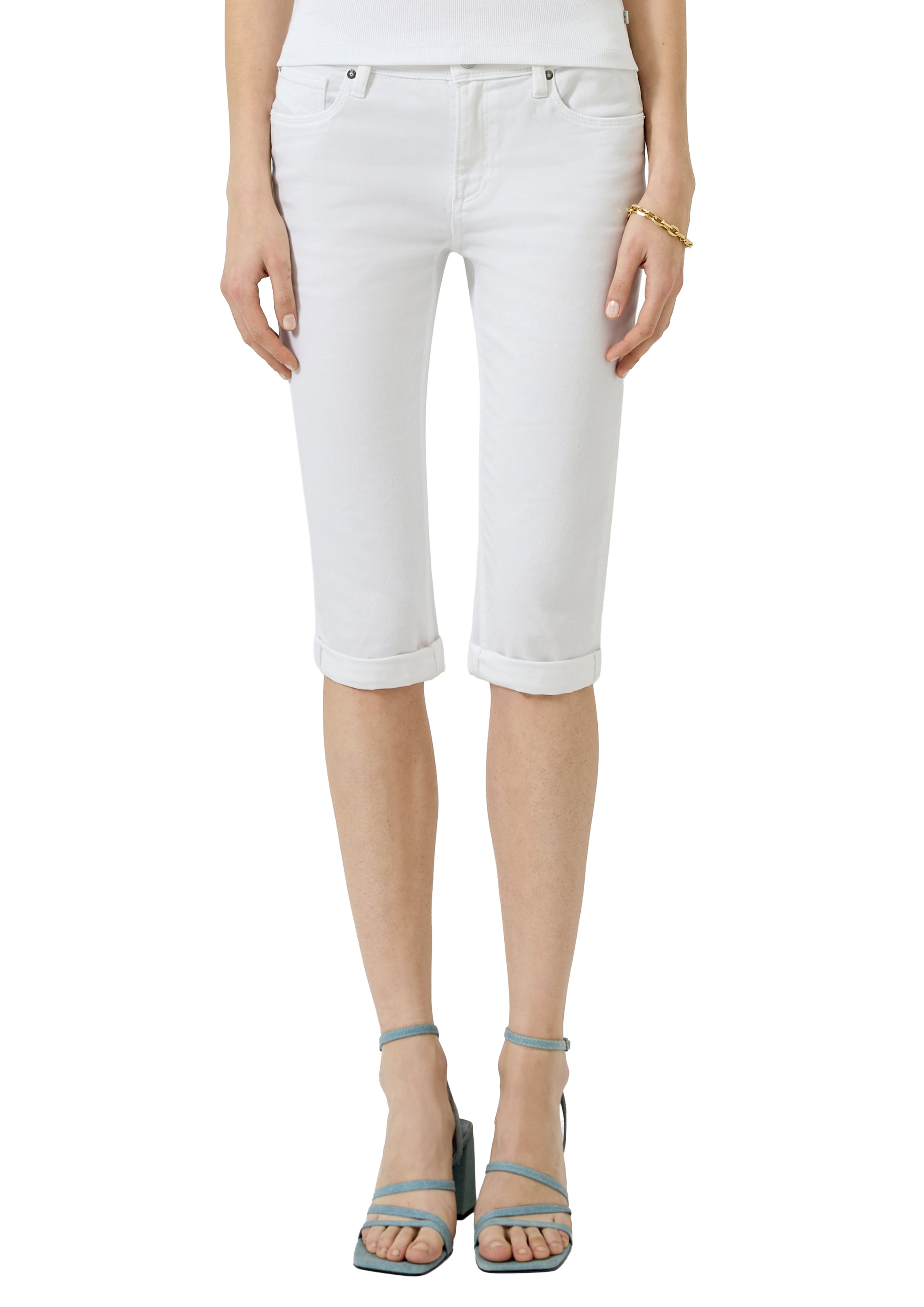 QS Jeansshorts Sommershorts- Denim- mit Stretch