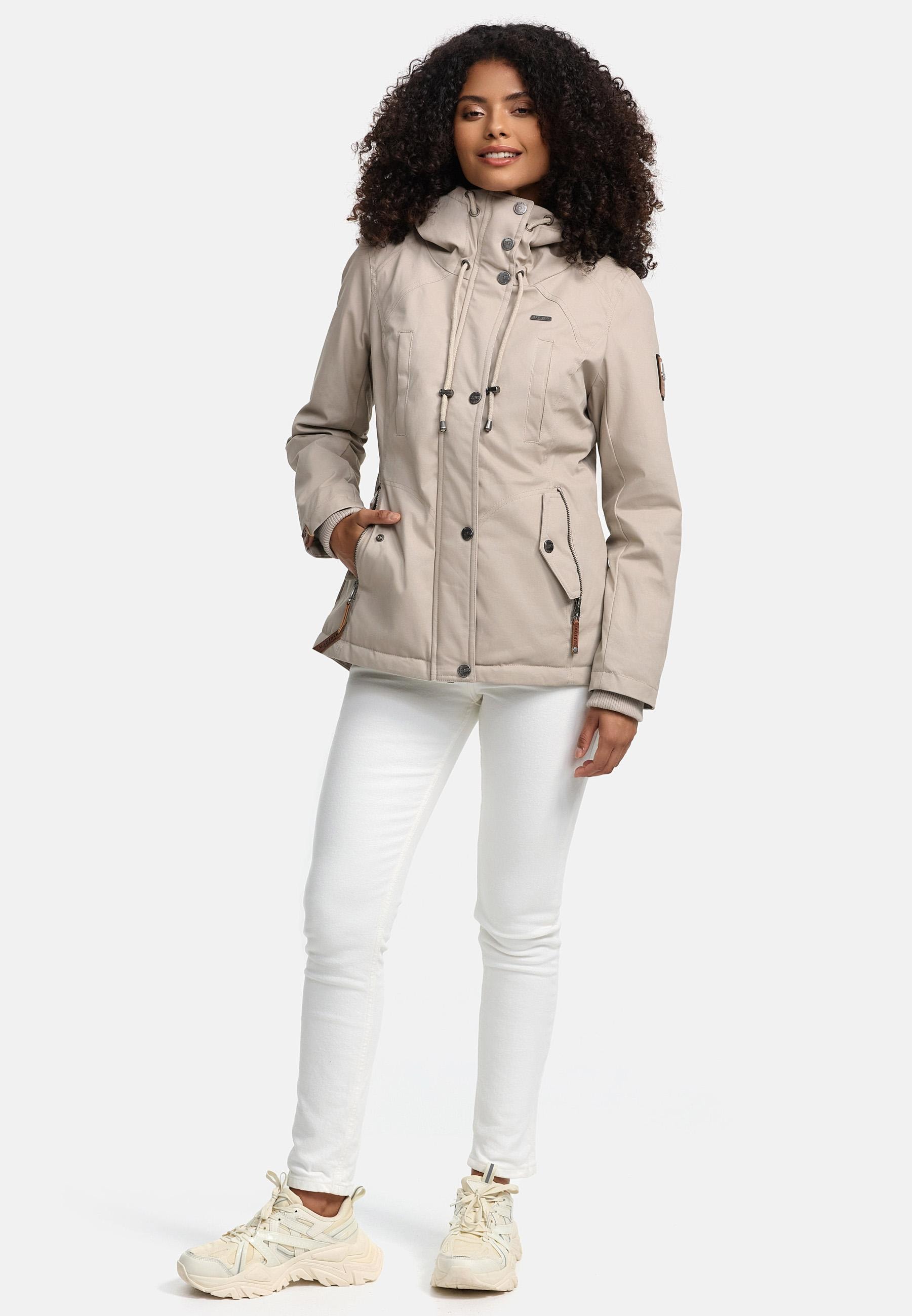 Marikoo Winterjacke »Bikoo«, mit Kapuze, sportliche Damen Outdoor Baumwolljacke mit Kapuze