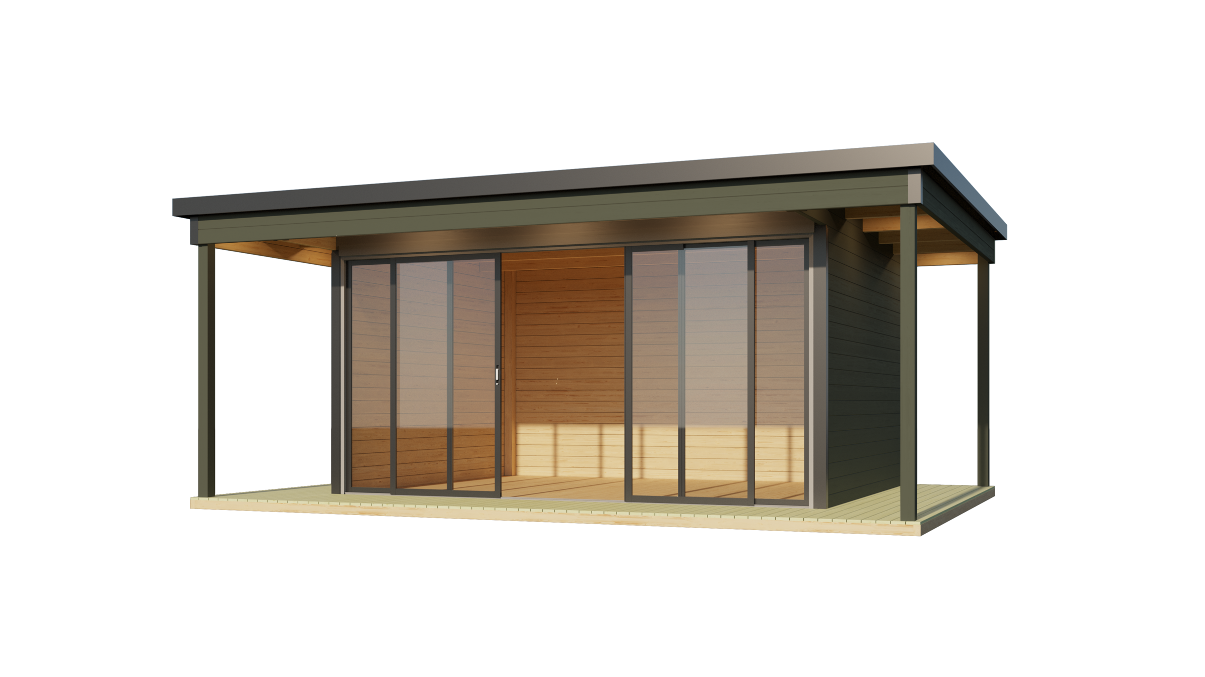 Nordic Holz Gartenhaus "DOMEO 4 LOGGIA" günstig online kaufen