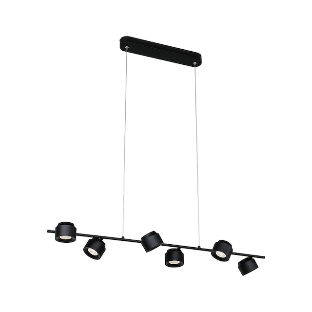 Paulmann LED Pendelleuchte »Puric Pane 6x4,5W Anthrazit/Schwarz 230V  Metall/Kunststoff«, 6 flammig-flammig, 3-step-dimmbar | BAUR