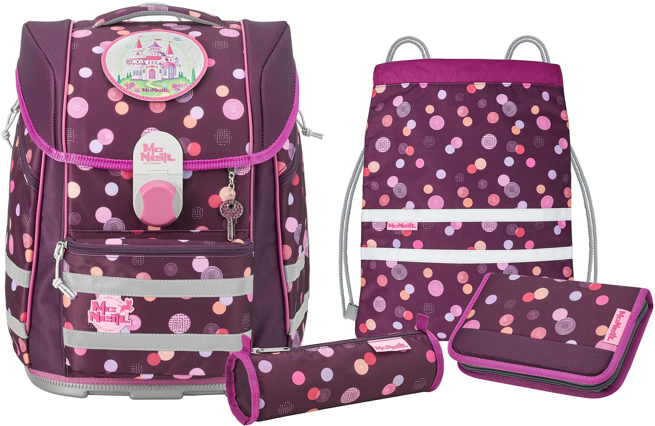 McNeill Schulranzen »Biggy, Ruby«, reflektierende Streifen auf den... kaufen