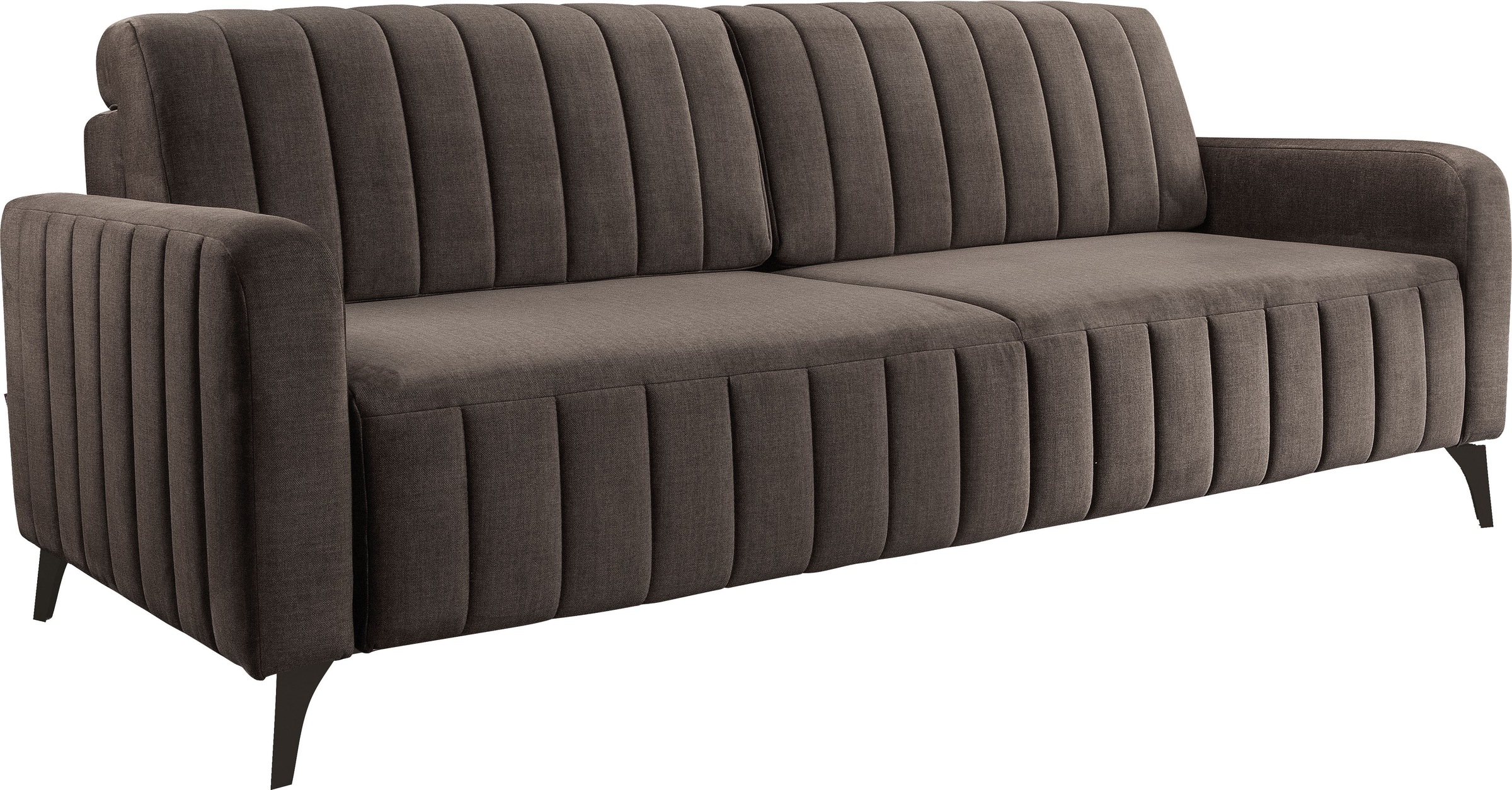 exxpo - sofa fashion 3-Sitzer »Grande, hochwertiges Schlafsofa aus Microvelours«, mit Bettfunktion und Bettkasten, komfortabler Federkern