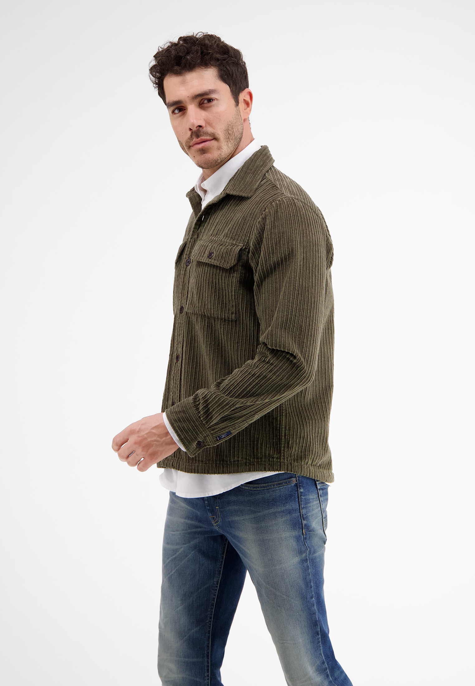 LERROS Langarmhemd »LERROS Overshirt *Corduroy*«
