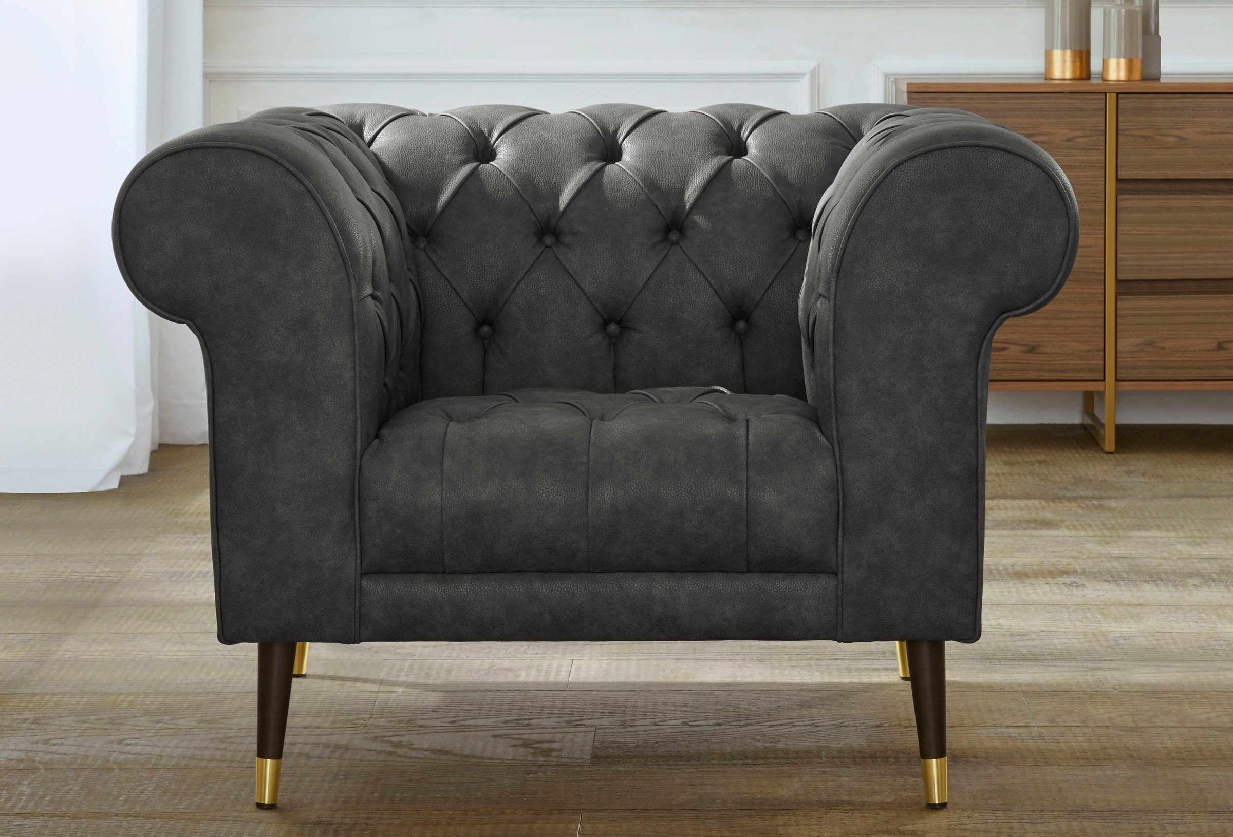 Home affaire Chesterfield-Sessel "Tinnum Sessel" günstig online kaufen