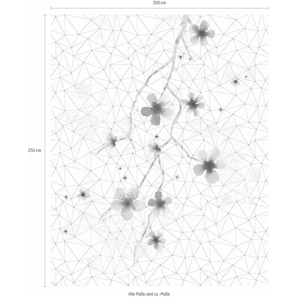 Komar Vliestapete »Cherry Tree«, 200x250 cm (Breite x Höhe), Vliestapete, 100 cm Bahnbreite