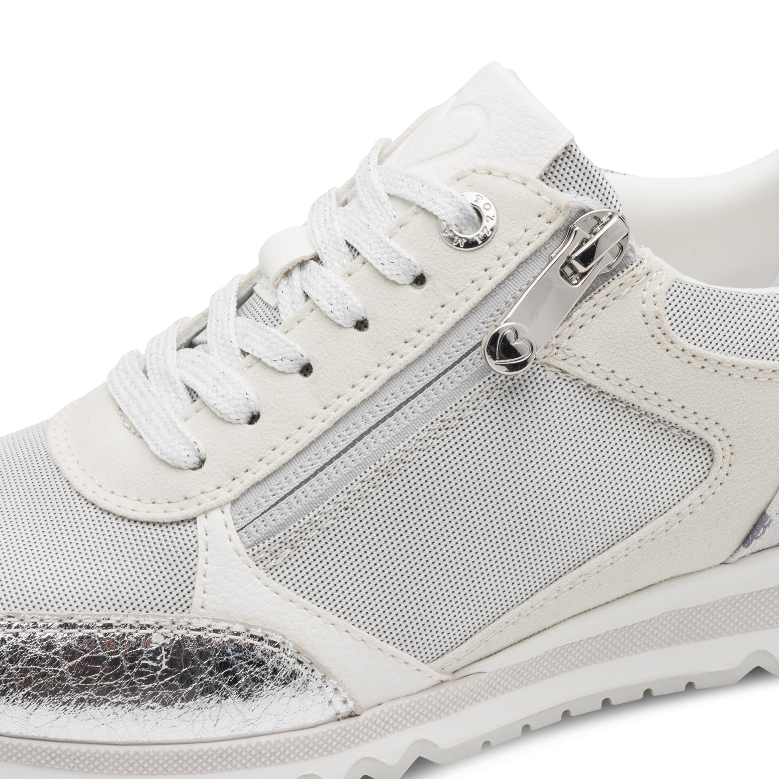Marco Tozzi Wedge Sneaker Silver 3