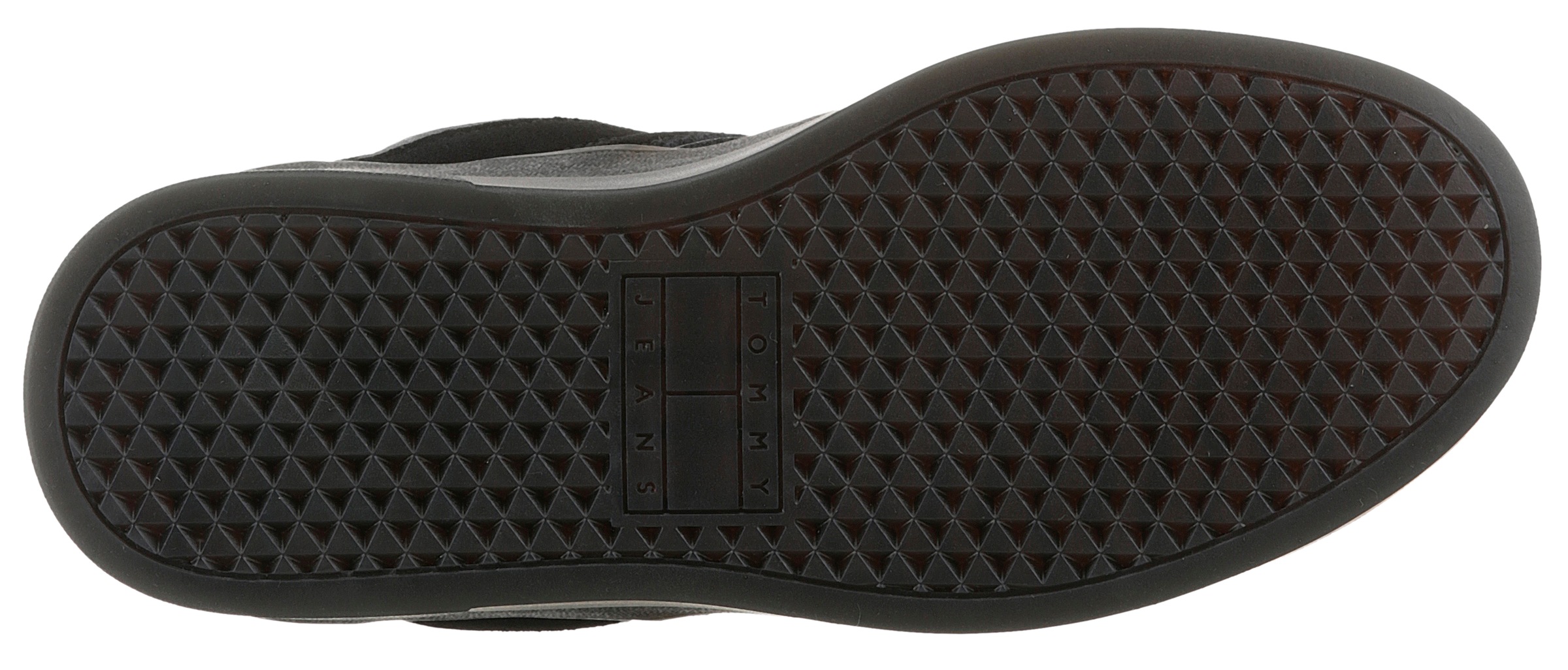 Tommy Jeans Plateausneaker »THE GREENWICH FLATFORM ELEVATED«, Schnürschuh, Freitzeitschuh, Halbschuh mit Logo-Aufnäher