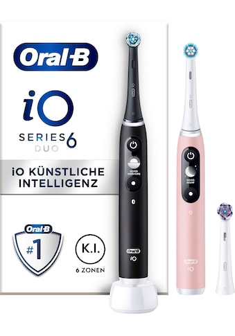 Oral B Elektrische Zahnbürste »iO 6 Duopack«, 3 St. Aufsteckbürsten, mit... kaufen
