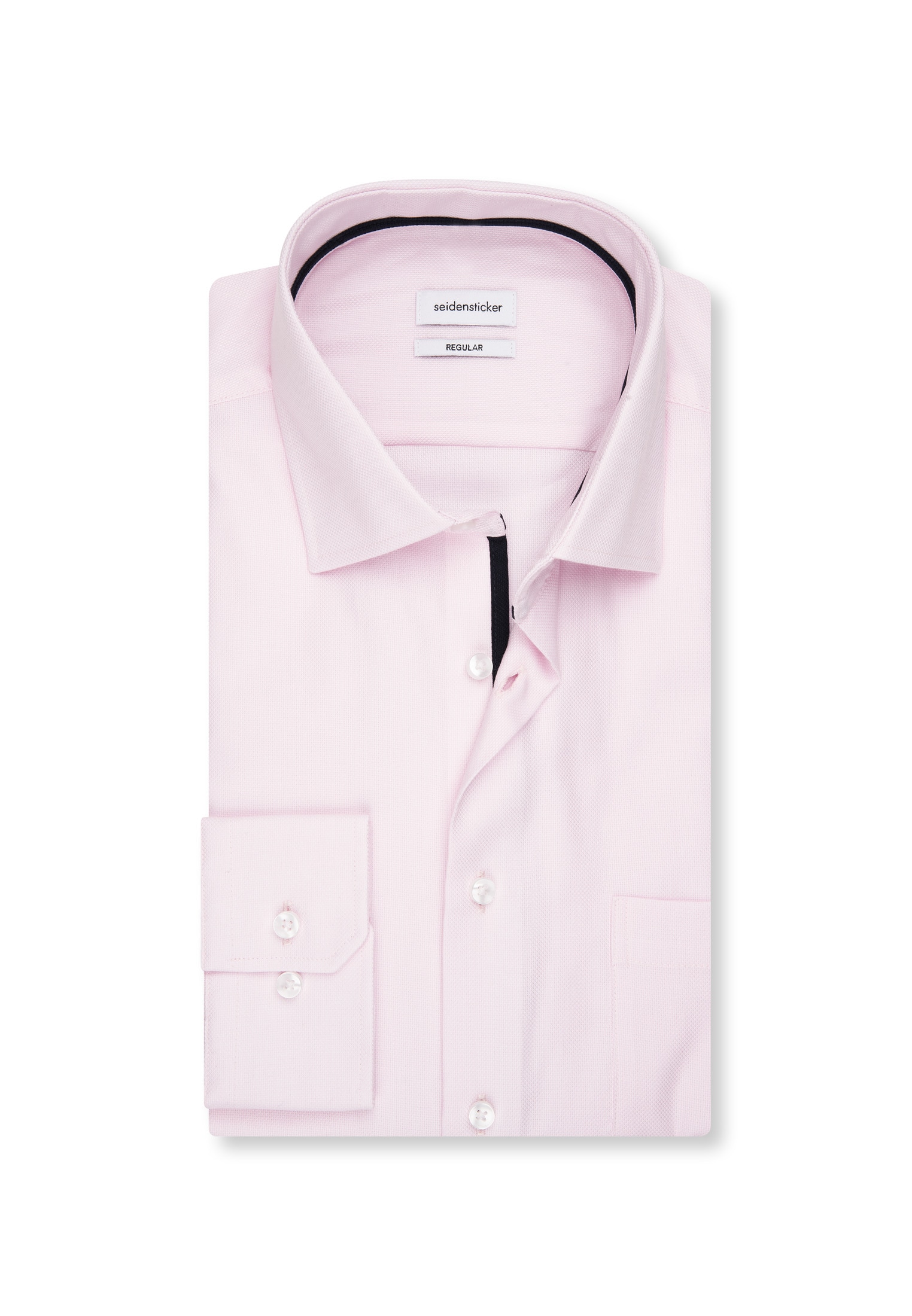 seidensticker Businesshemd »Schwarze Rose« Regular Kentkragen Struktur