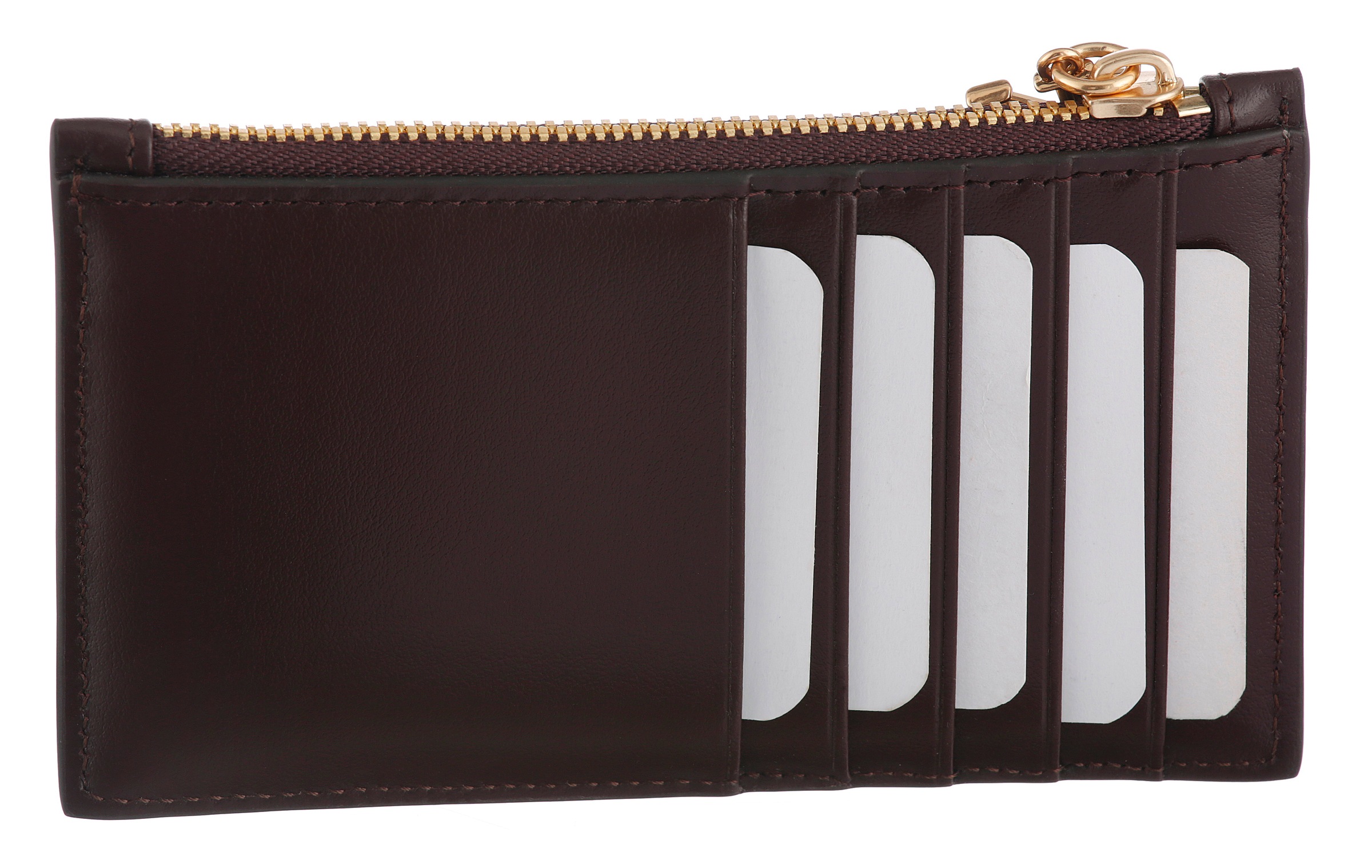 Calvin Klein Kartenetui »CK PULLER 6CC ZIP CARDCASE«, Kreditkartenetui mit CK-Anhänger
