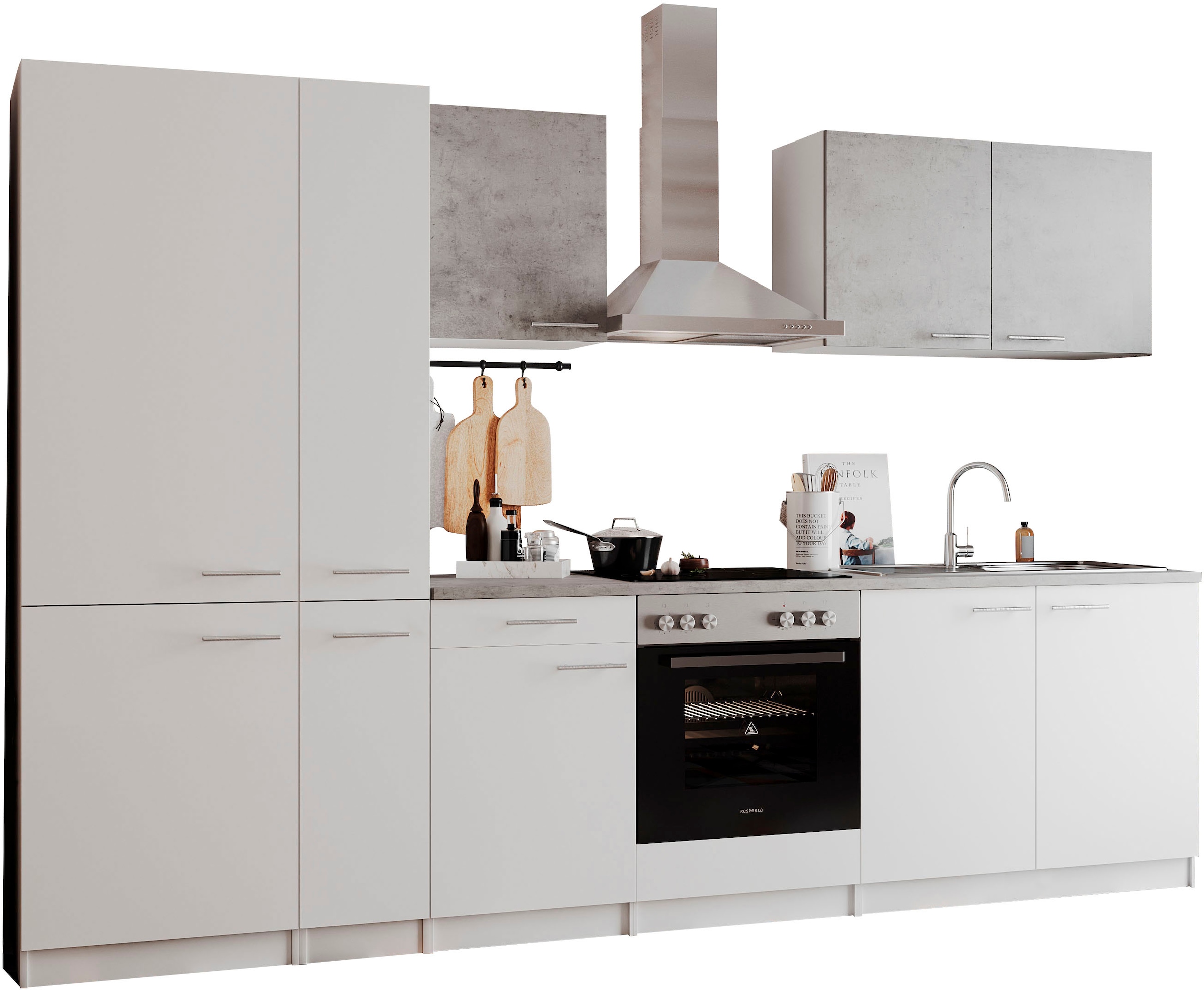 RESPEKTA Küchenzeile "Malia" Breite 300 cm, mit Soft-Close, in exklusiver K günstig online kaufen