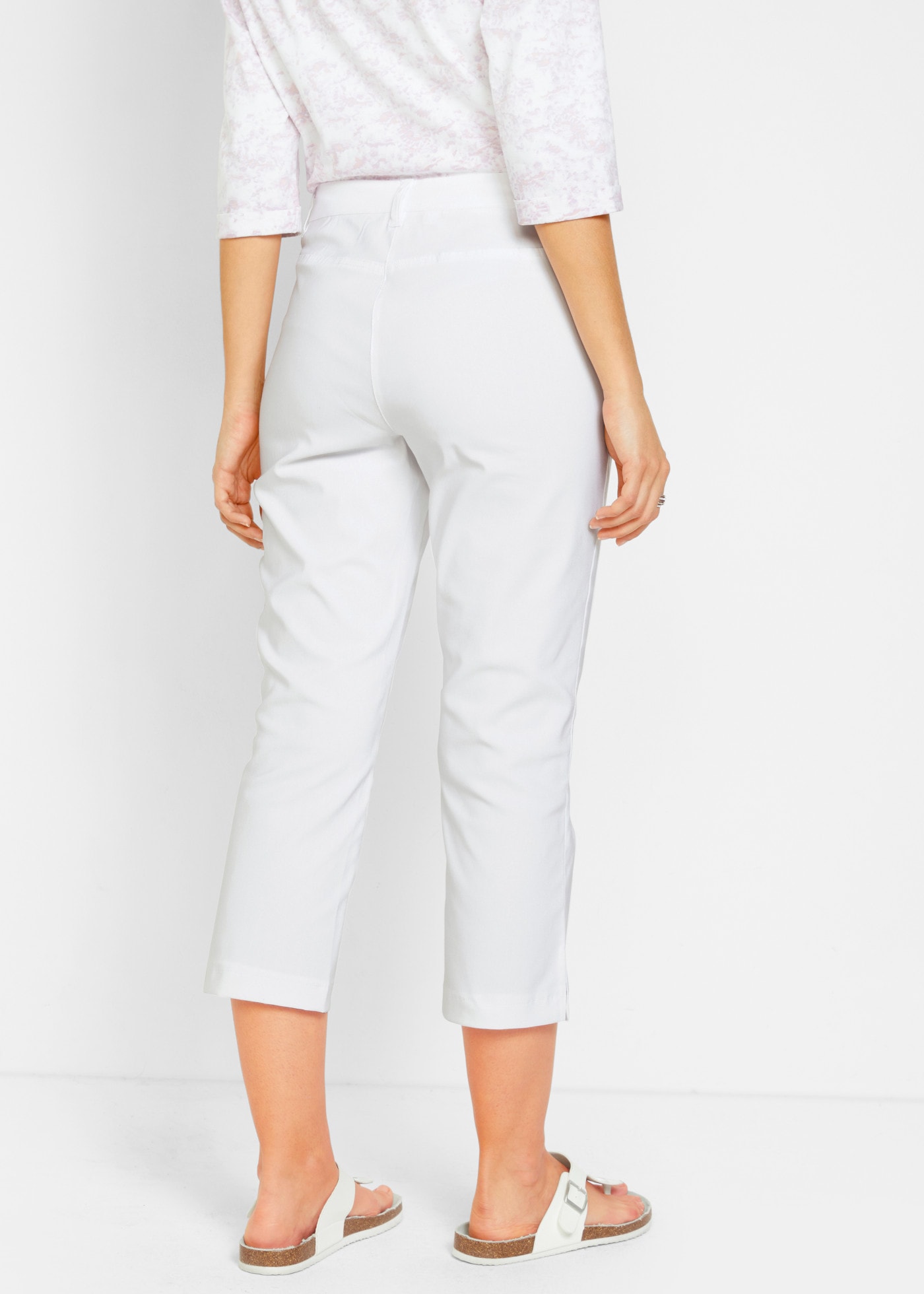 bonprix 7/8-Hose »7/8-Bengalin-Hose mit Bequembund«  mit Elasthan-Anteil, Regular Fit, mit Bequembund