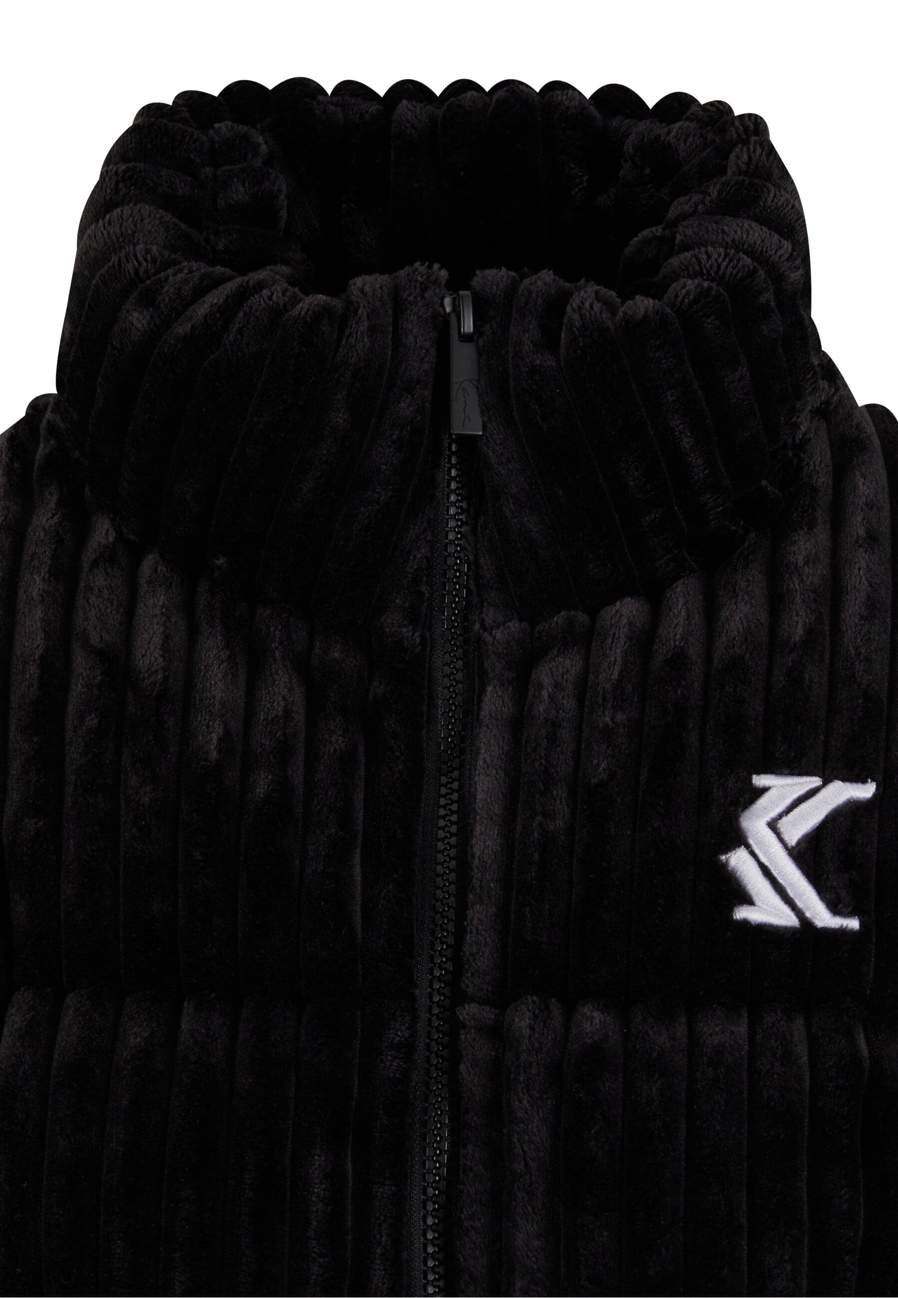 Karl Kani Winterjacke »Karl Kani KK Og Fuzzy Corduroy Short Puffer Jacket«, (1 St.), ohne Kapuze