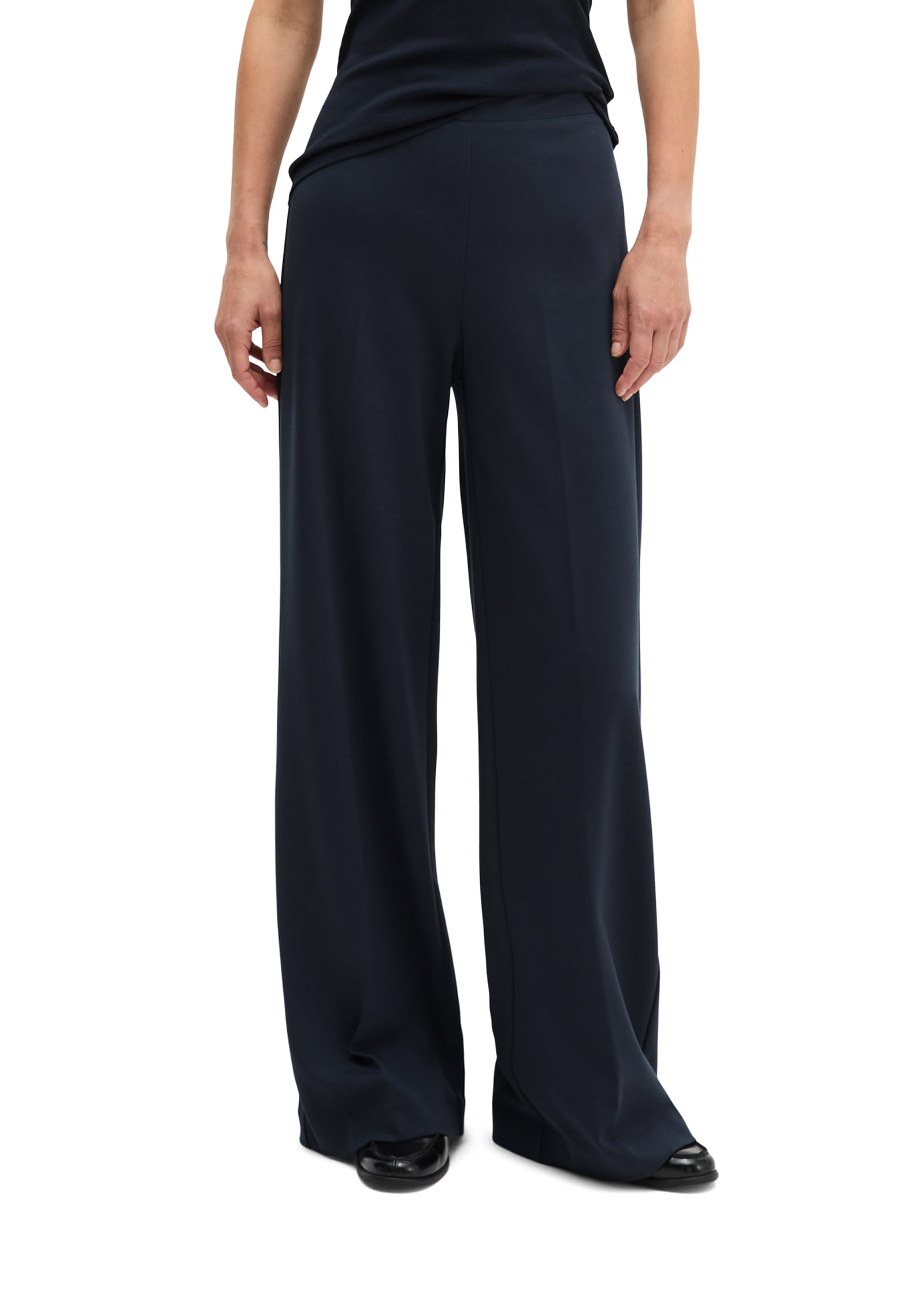 Marc OPolo Jerseyhose MODEL MARGO WIDE - COMFORT JERSEY, mid waist