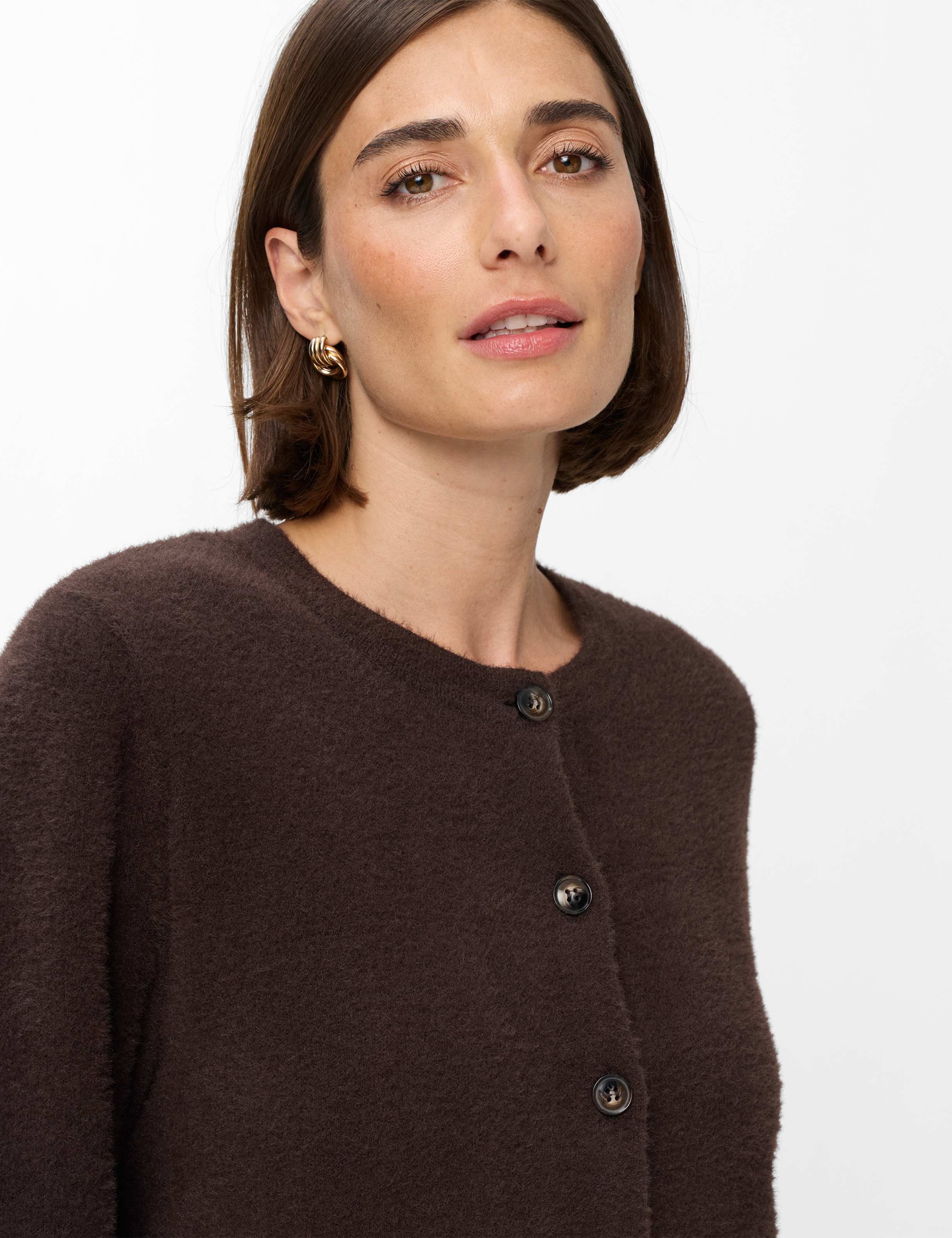 Brax Strickjacke »Style ANN« Feather Yarn: Strickjacke im Baumwollmix