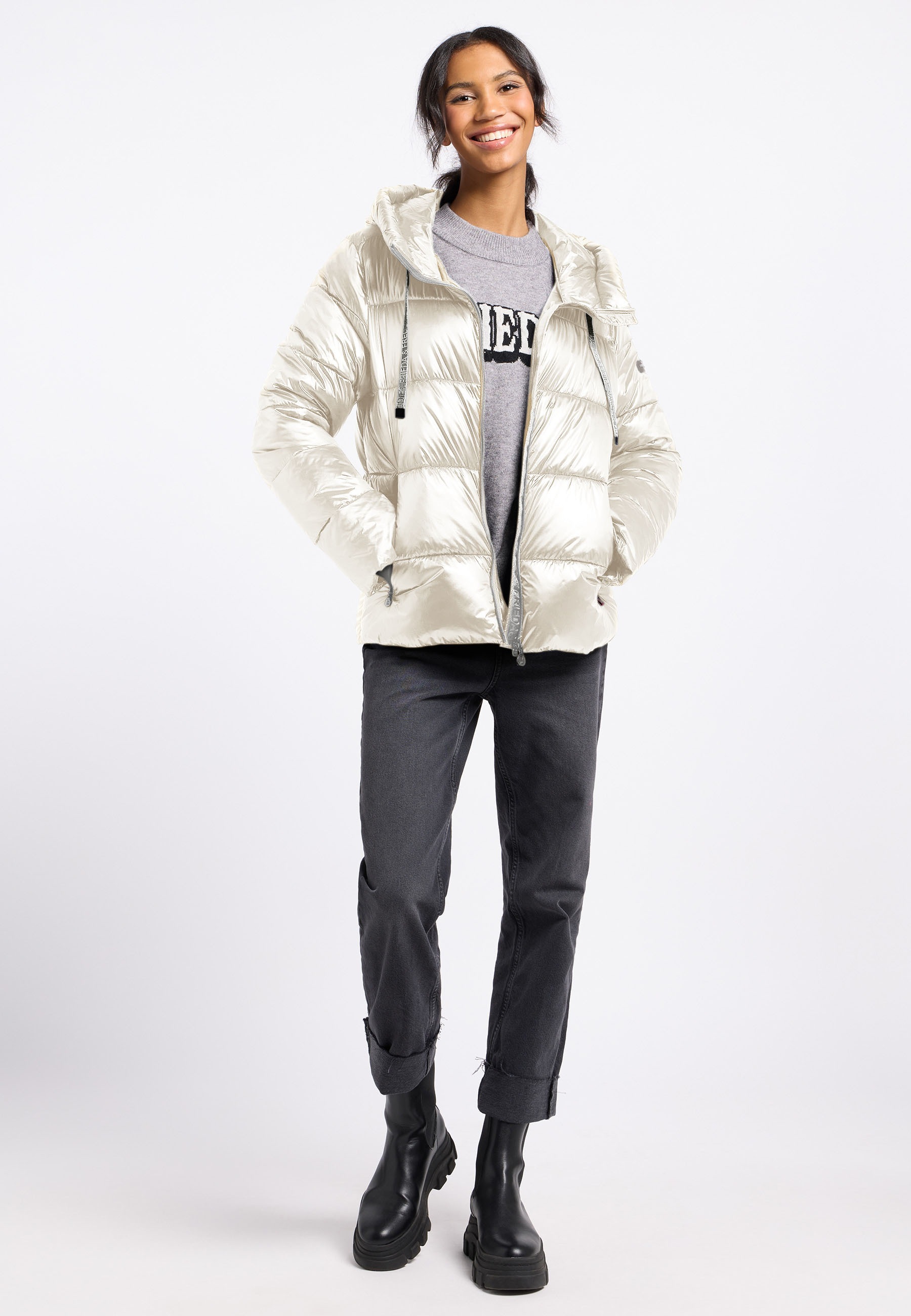Frieda & Freddies Winterjacke »Frieda & Freddies Steppjacke mit Kapuze«