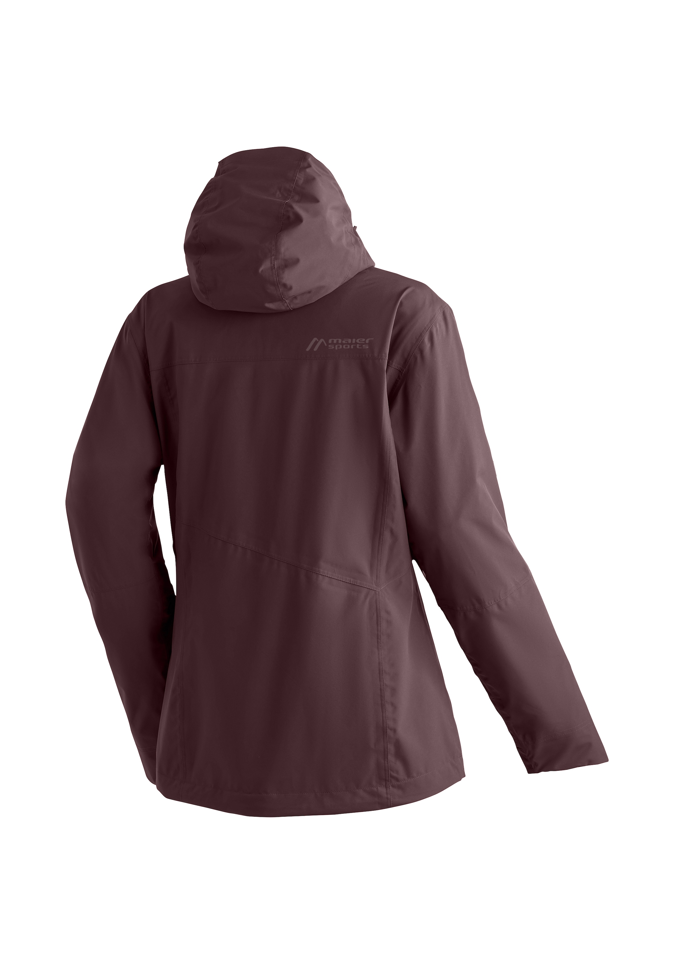 Maier Sports Regenjacke »Metor 3in1 W« warme Damen Jacke mit Kapuze, Winterjacke wasserdicht atmungsaktiv