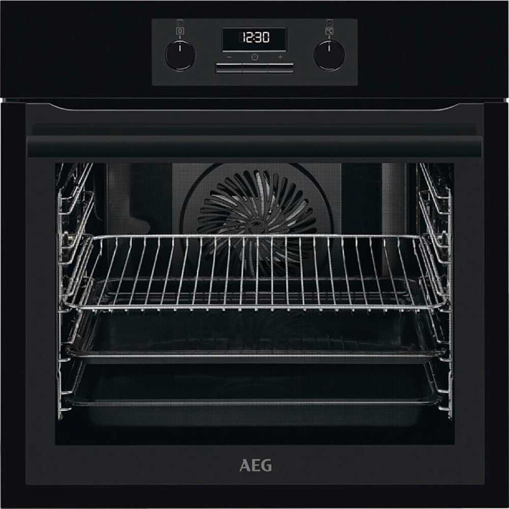 AEG Einbaubackofen 6000 "BES331110B 944 187 812", mit 1-fach-Teleskopauszug, Aqua-Reinigungsfunktion