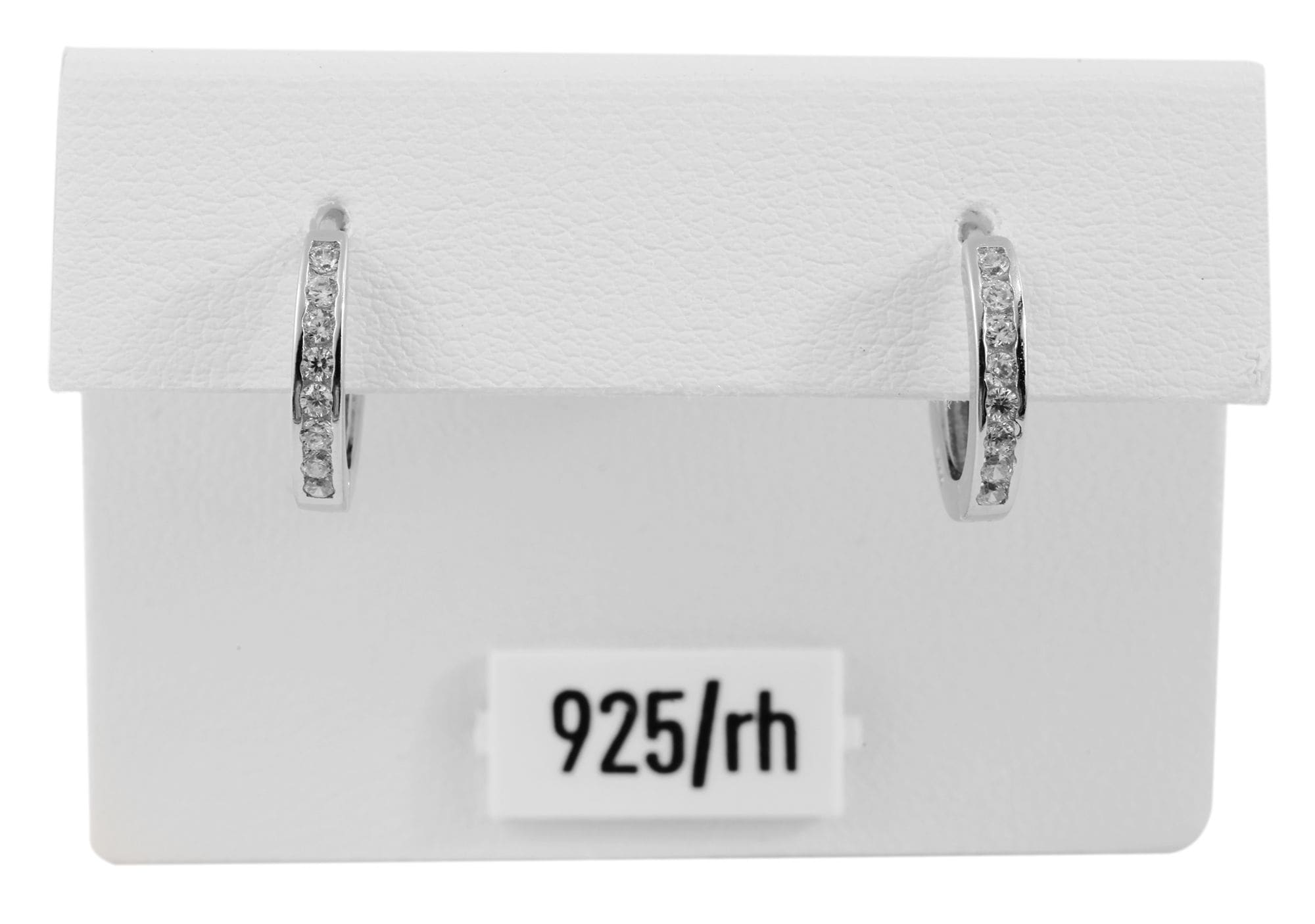 Adelia´s Klappcreolen »Damen Ohrringe – Klappcreole aus 925 Silber mit Zirkonia« Perfekt als Geschenk für besondere Menschen