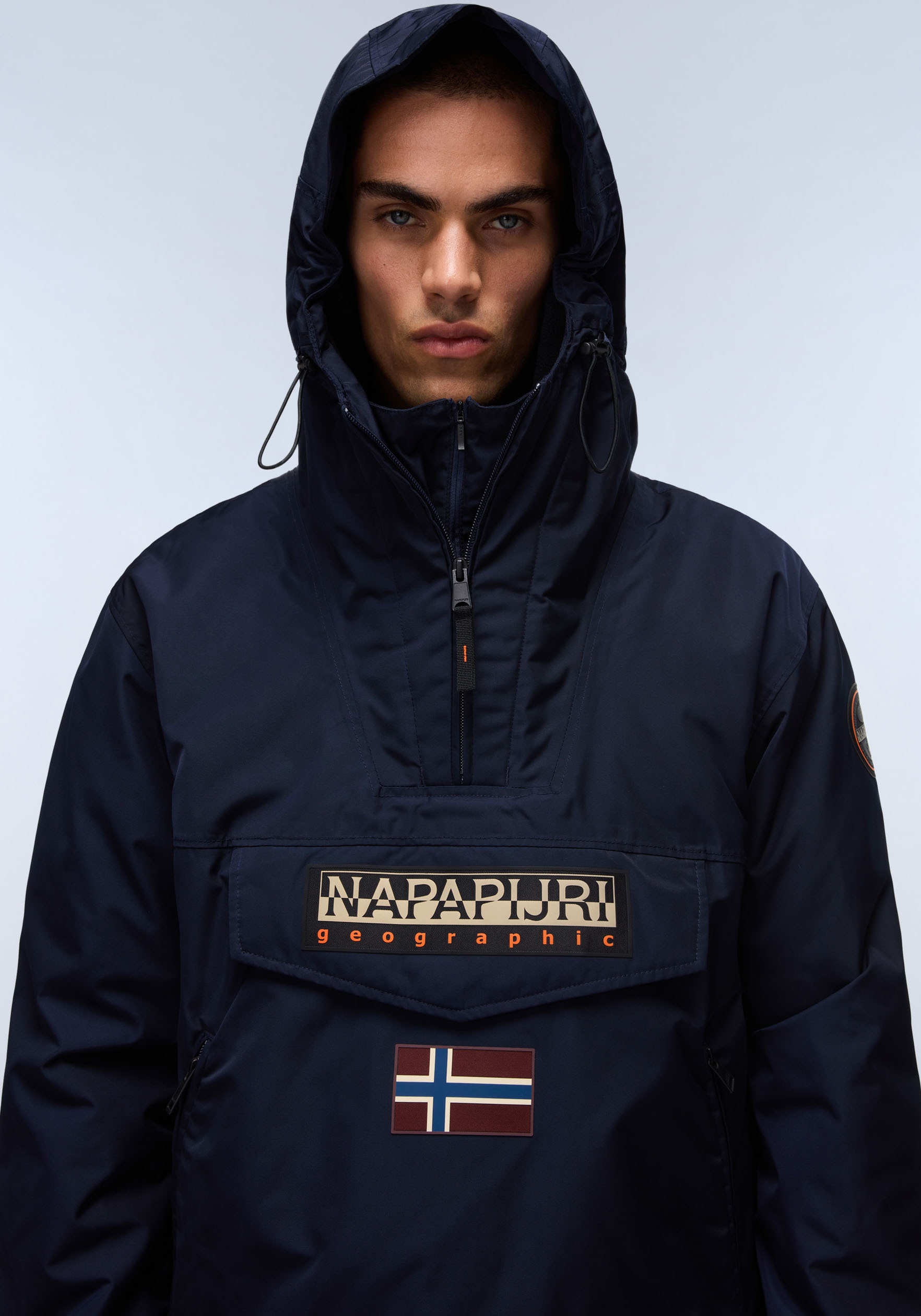 Napapijri Anorak »RAINFOREST«, mit Kapuze, regular fit, mit seitlichen Reißverschluss, Belüftungsösen