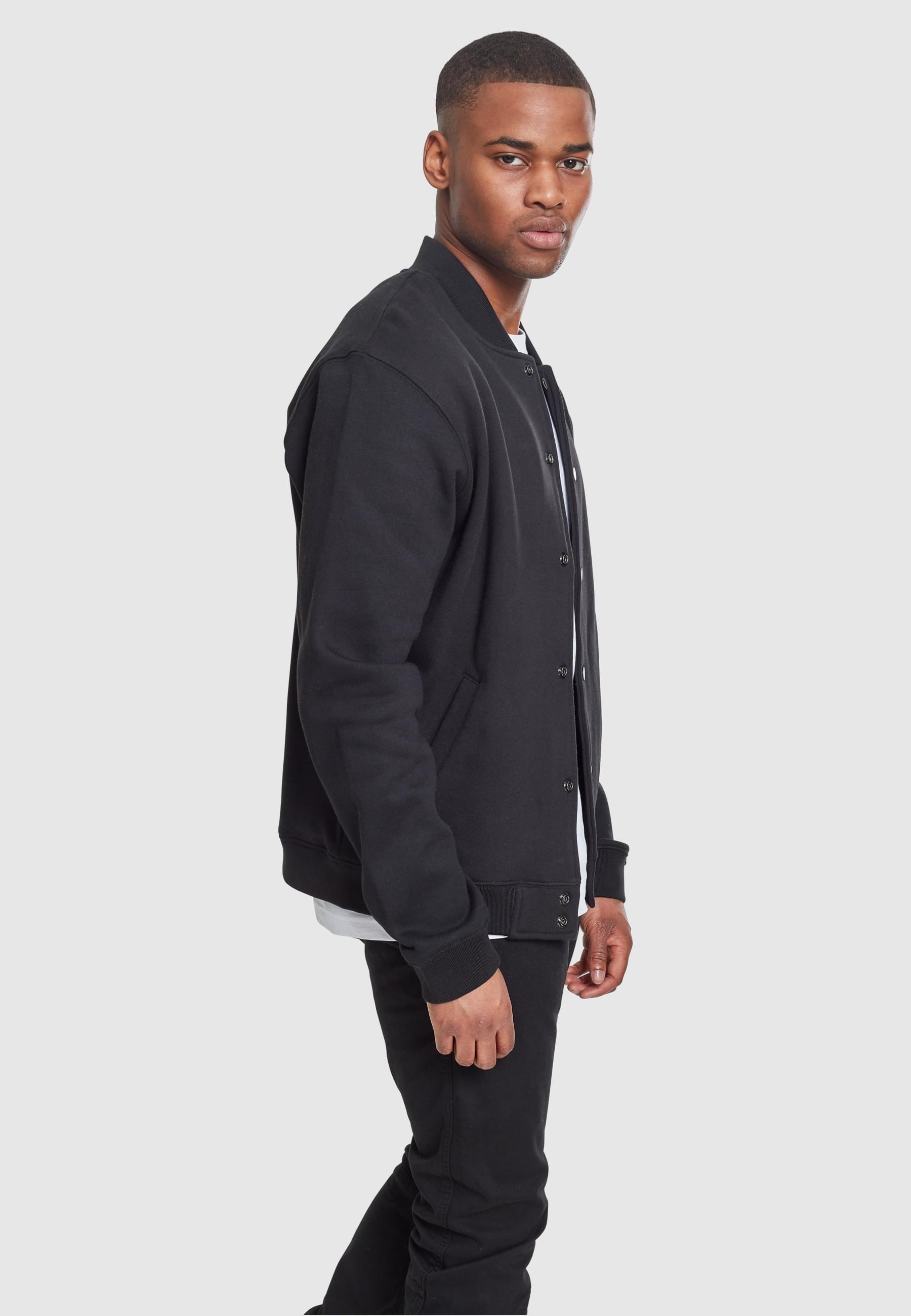 URBAN CLASSICS Collegejacke »Urban Classics Herren 2-tone College Sweatjacket«, (1 St.), ohne Kapuze
