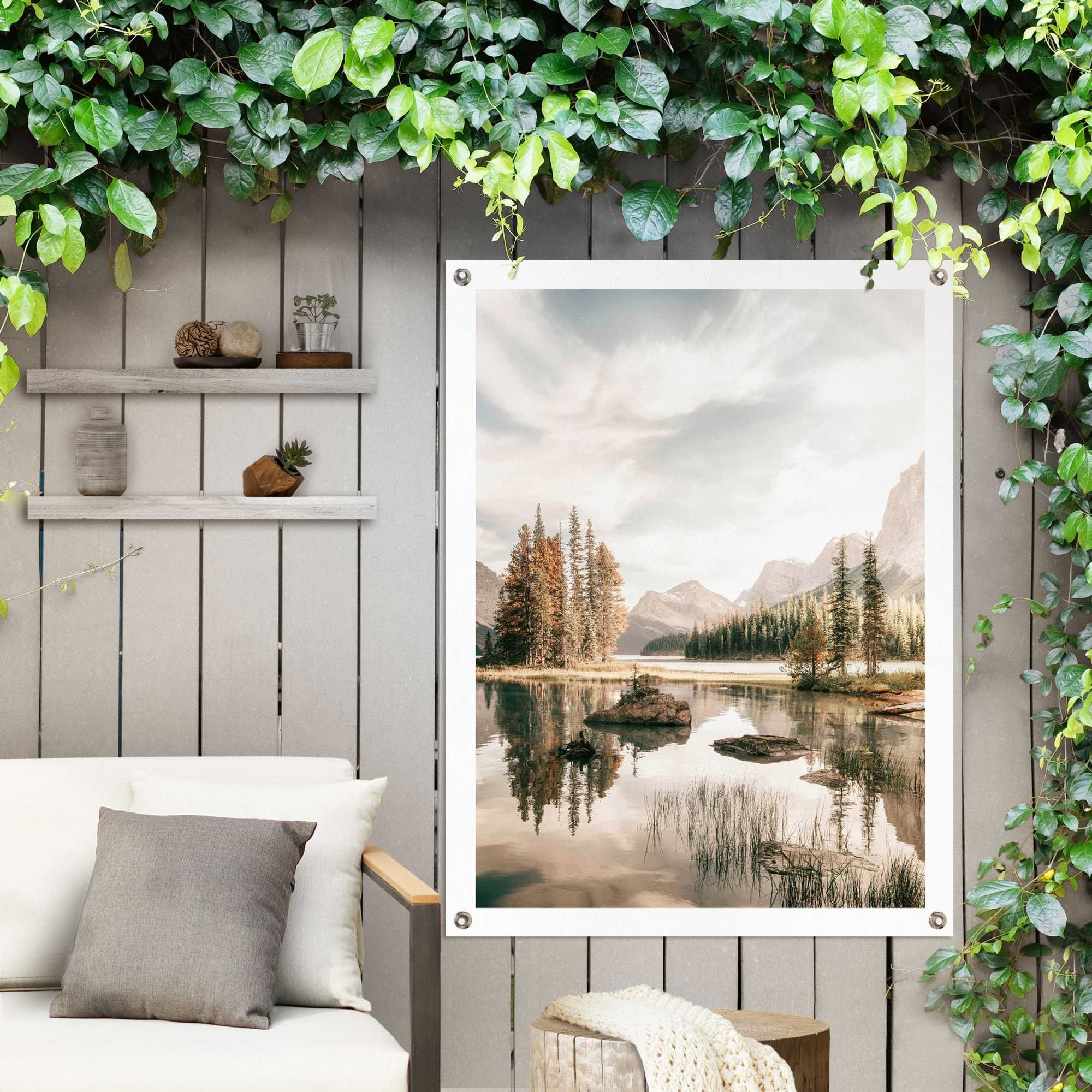 Balkon für BAUR oder Garten Outdoor »Bergsee«, kaufen Poster | Reinders!