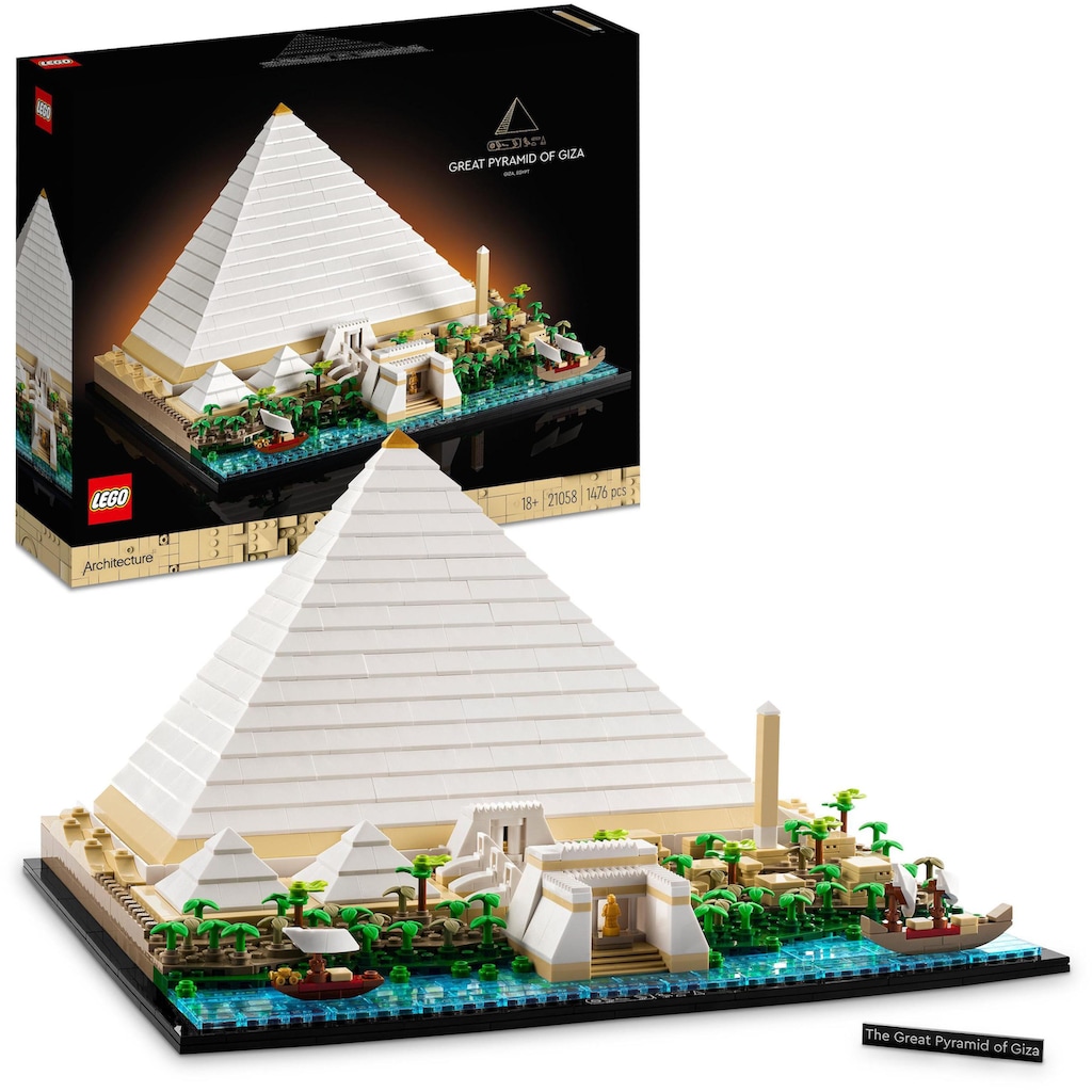 LEGO® Konstruktionsspielsteine »Cheops-Pyramide (21058), LEGO® Architecture«, (1476 St.)