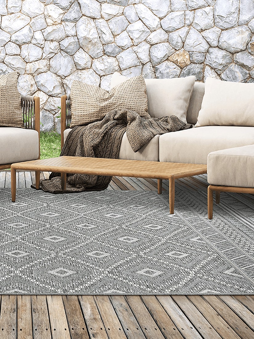 the carpet Teppich »Calgary«, rechteckig, 1 mm Höhe, moderner robuster In und Outdoor Teppich