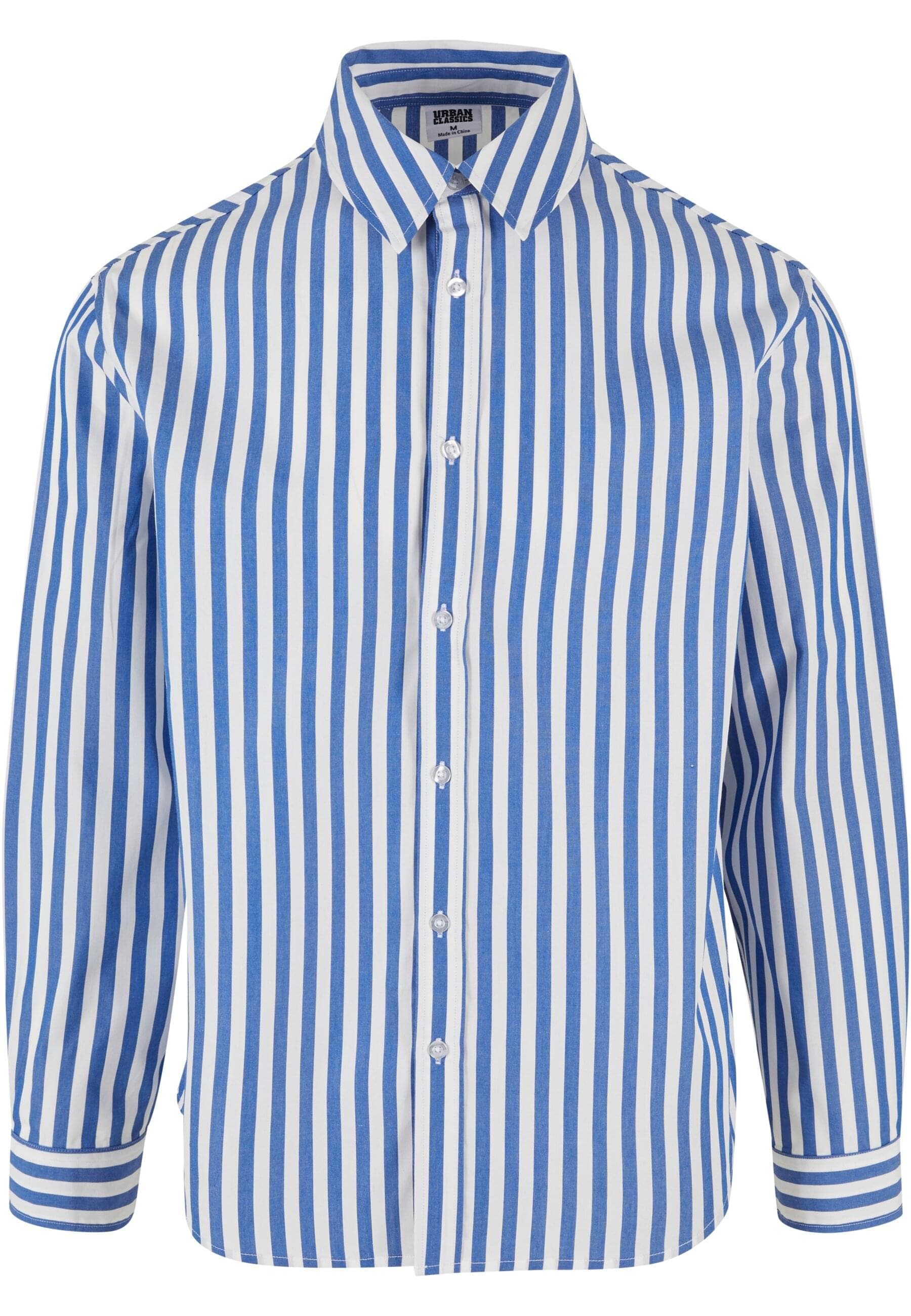 URBAN CLASSICS Langarmhemd "Urban Classics Herren Striped Summer Shirt", 1 günstig online kaufen