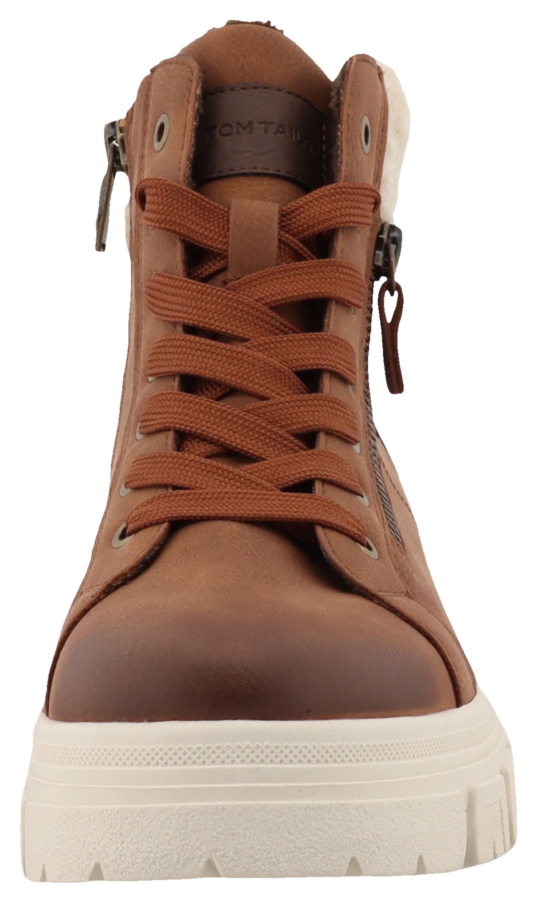 TOM TAILOR Winterboots  Plateauboots, Winterboots mit Kunstfellkragen