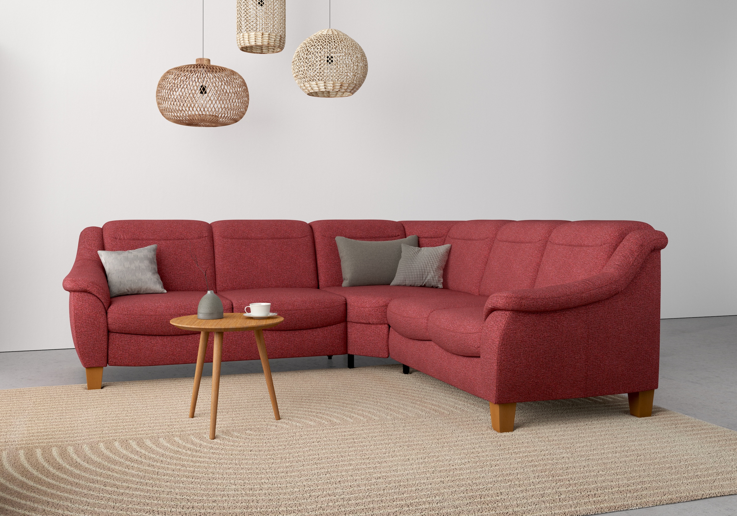 OTTO home Ecksofa "Caldera L-Form" Federkern, optional Kopfteilverstellung, Schlaffunktion & Bettkasten
