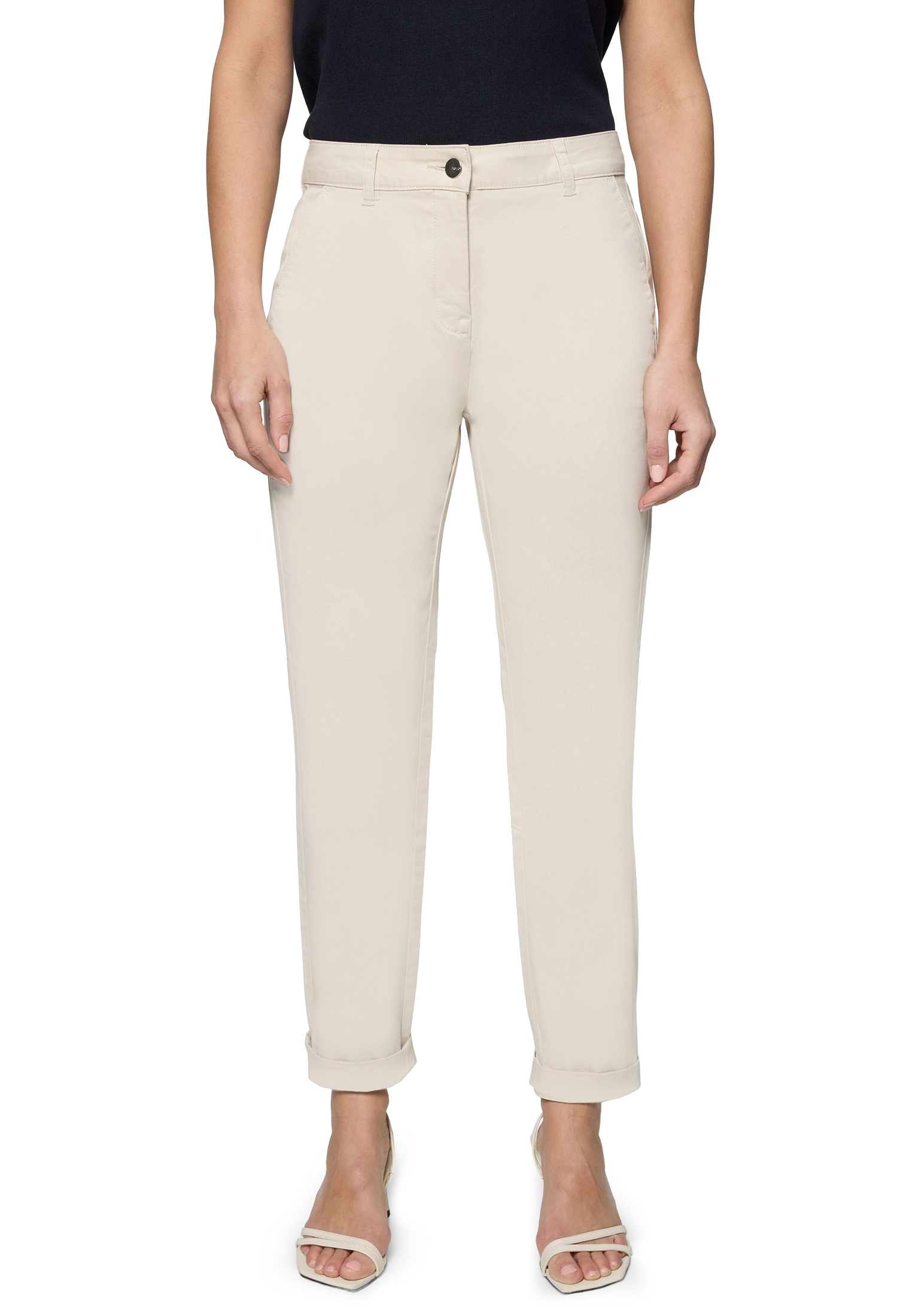 Zero Stoffhose »Damen mit Stretch 28 Inch«  Plain/ ohne Details